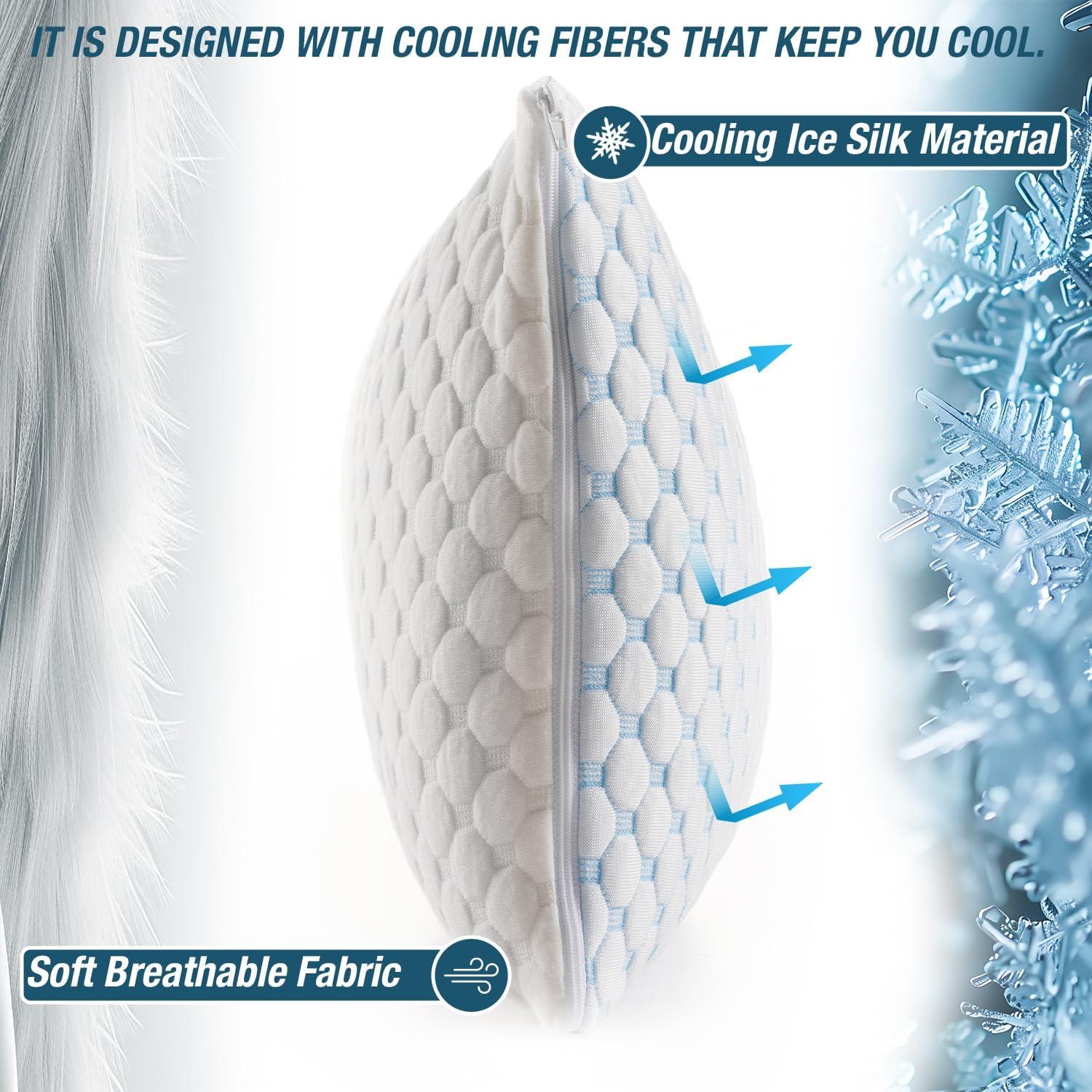 Almohada de Viaje Alkamto Espuma de Memoria Refrigerante 49.8x30cm