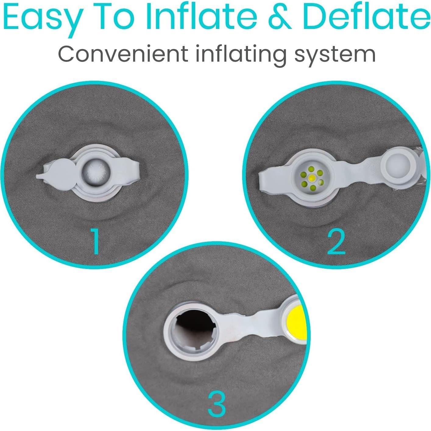 Cojín Inflable Autoinflable Vive - 38x35 cm, Ligero y Portátil