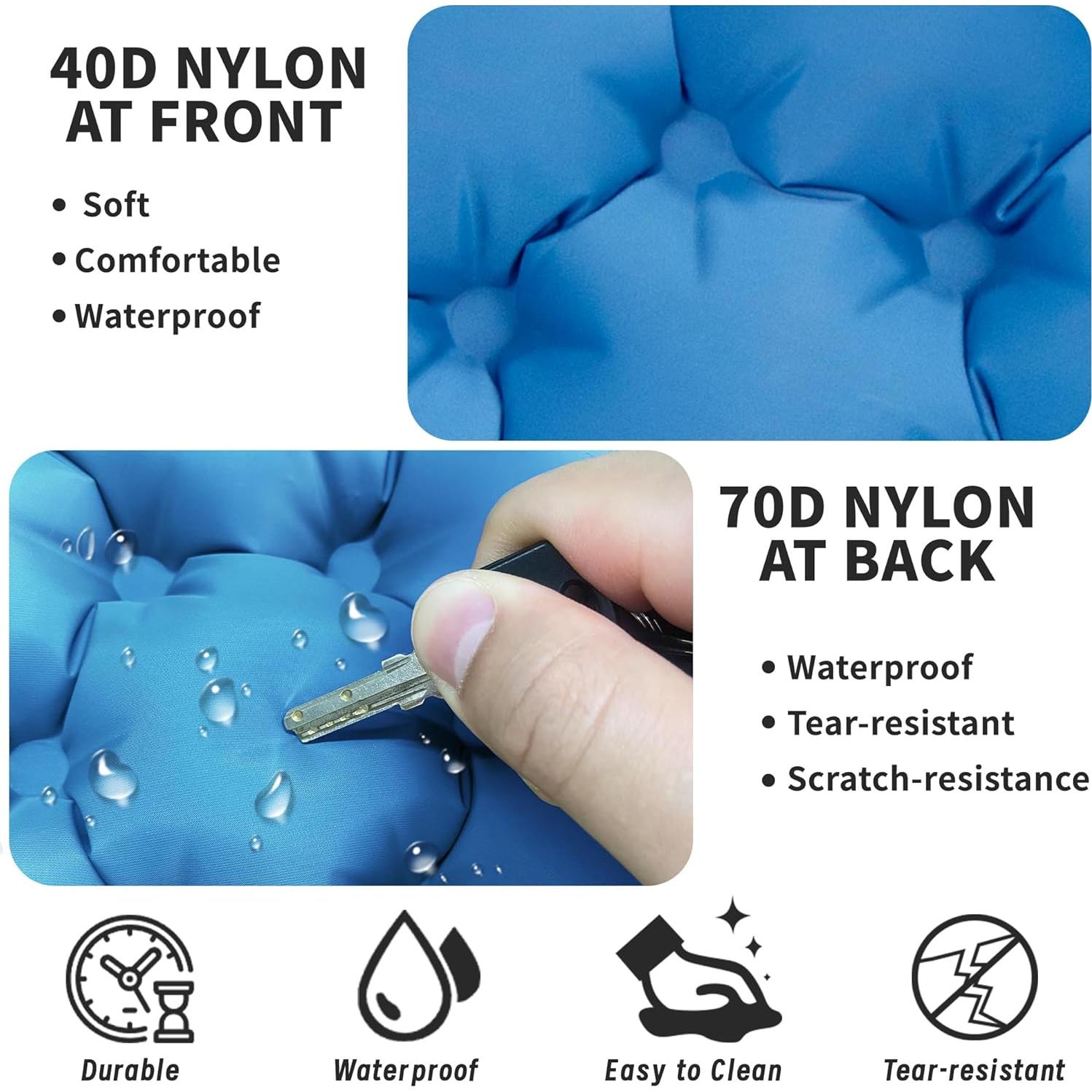 Cojín de Aire Inflable Eulant 42x33cm - Ligero y Portátil