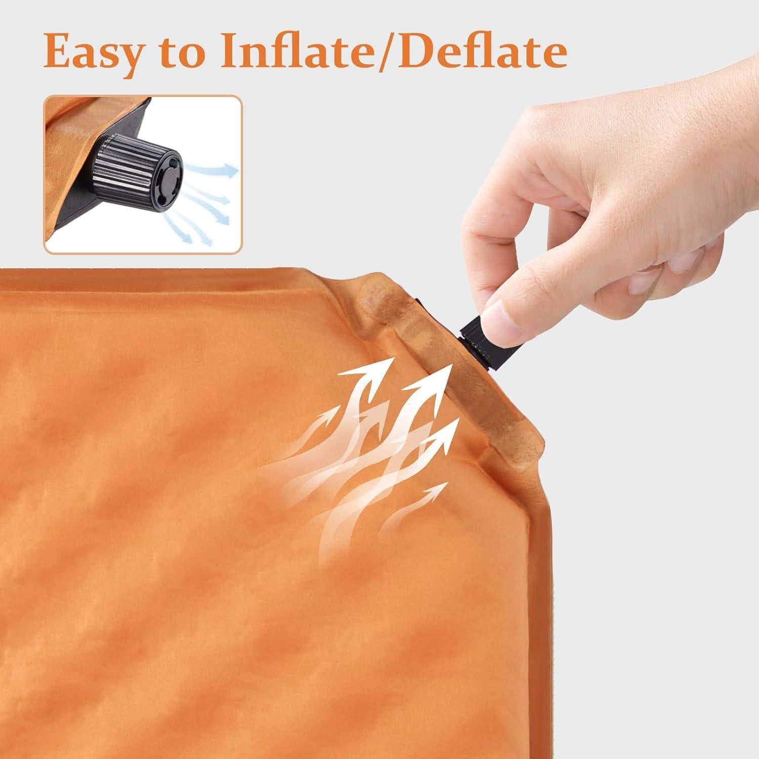 Cojín Inflable UYRR SC1 Naranja 44.5x39.9cm para Exterior