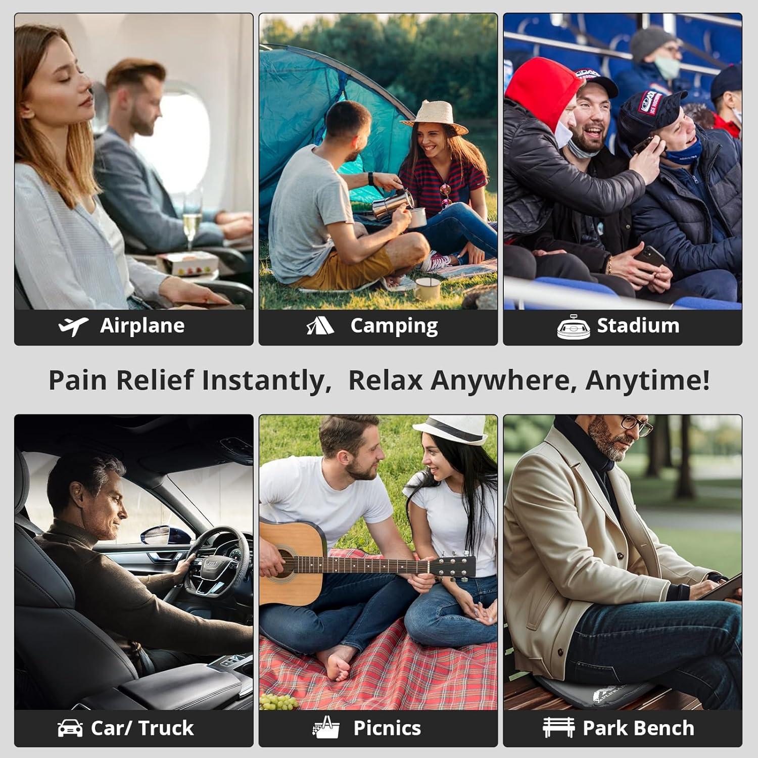 Cojín Inflable XplrKamp 5 cm Autoinflable para Viajes y Eventos