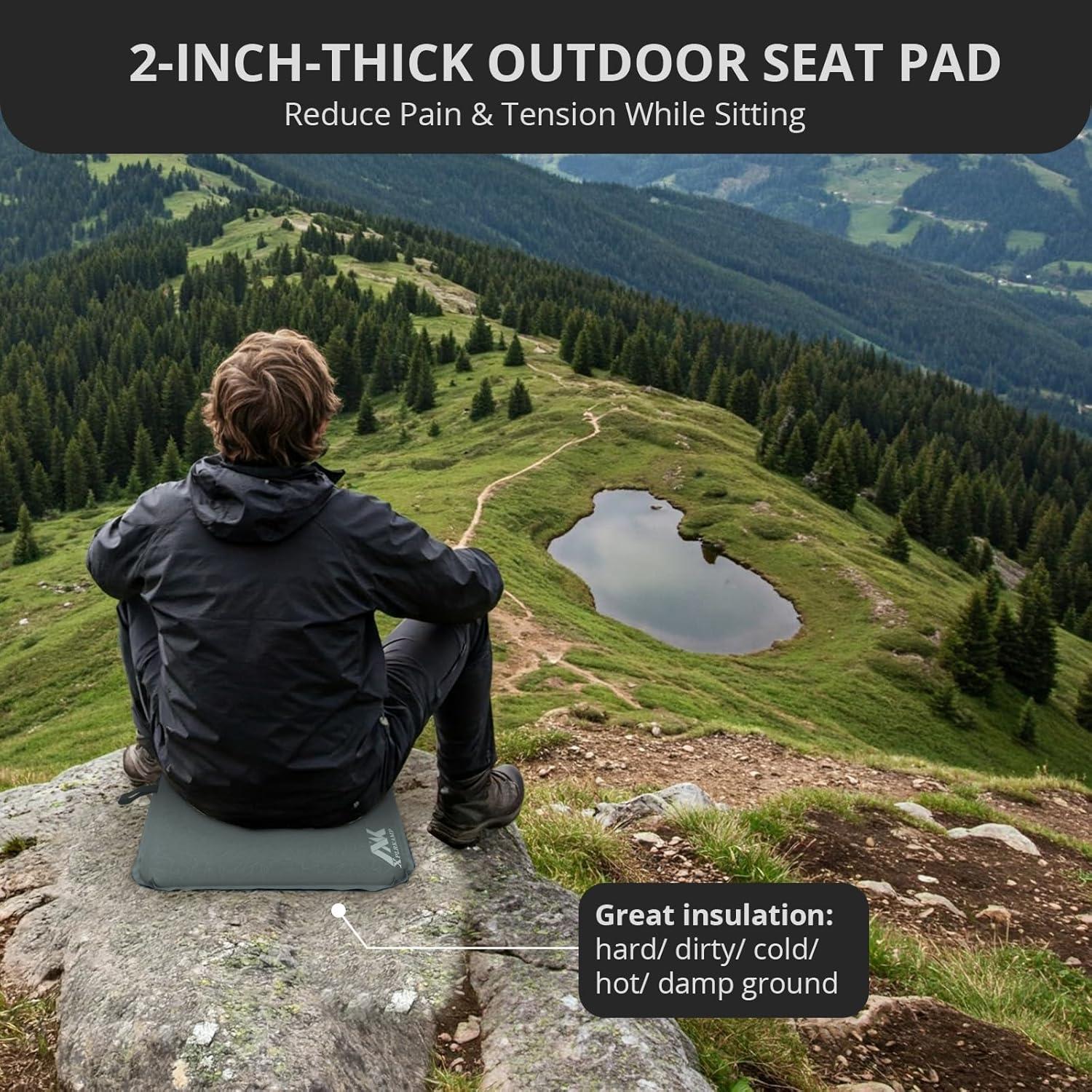 Cojín Inflable XplrKamp 5 cm Autoinflable para Viajes y Eventos