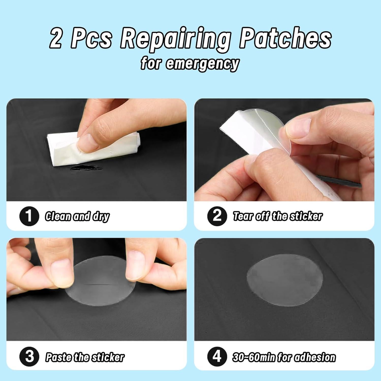 Cojín Inflable ONTYZZ Negro para Asiento de Estadio 42x33 cm