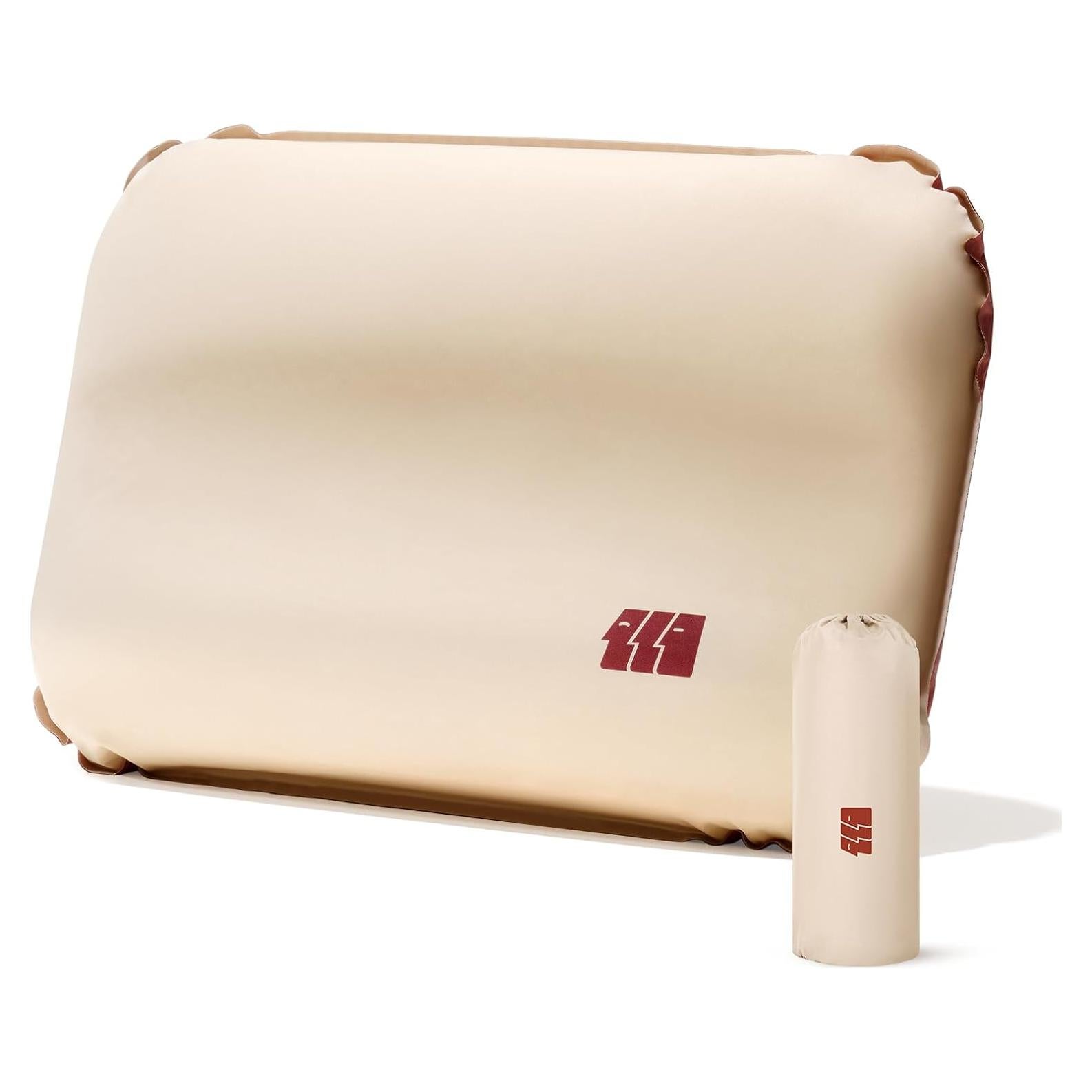 Almohada Inflable Ultraligera TANSTRIDER CP-01 Caqui