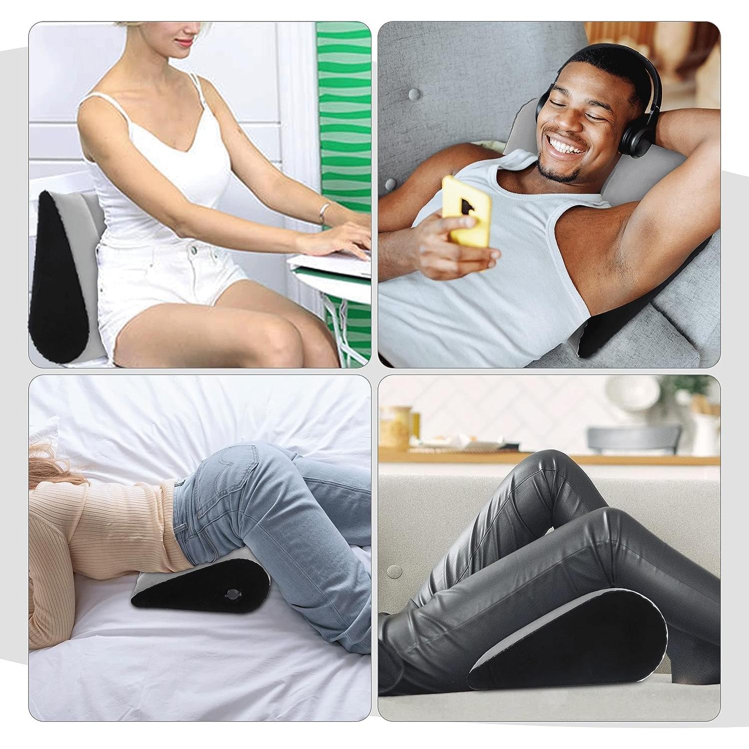 Cojín Inflable en Cuña LuxoCare para Camping y Viajes