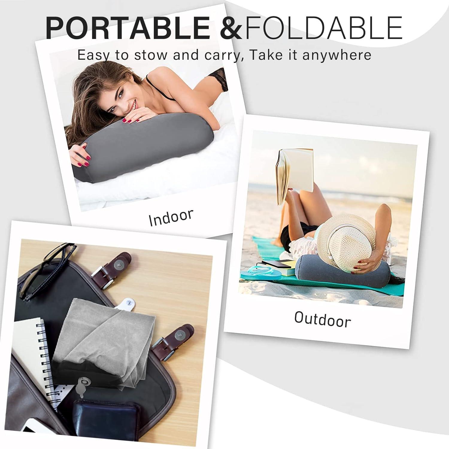 Cojín Inflable en Cuña LuxoCare para Camping y Viajes