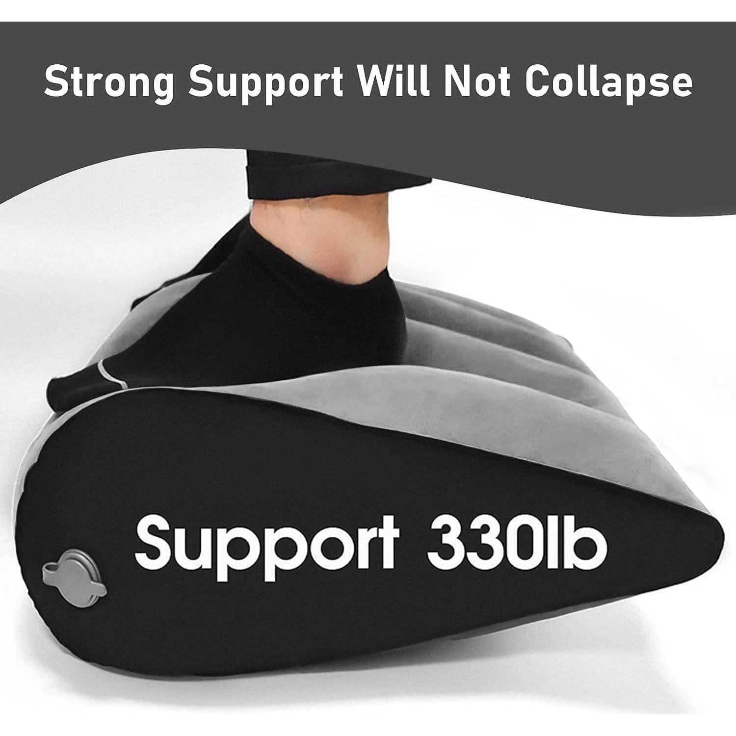 Cojín Inflable en Cuña LuxoCare para Camping y Viajes