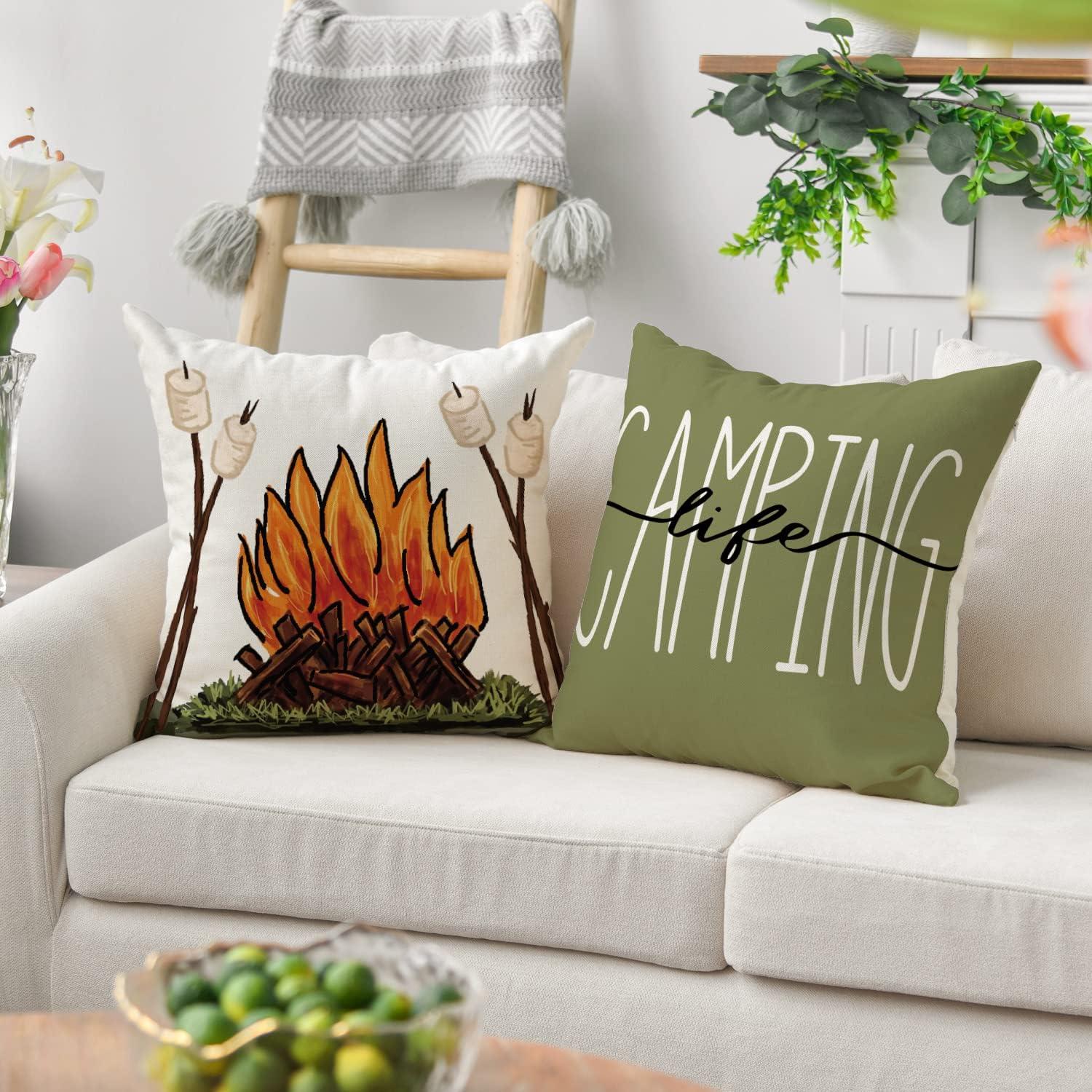 Fundas de Cojín Decorativas AVOIN colorlife 45x45 cm Set de 4