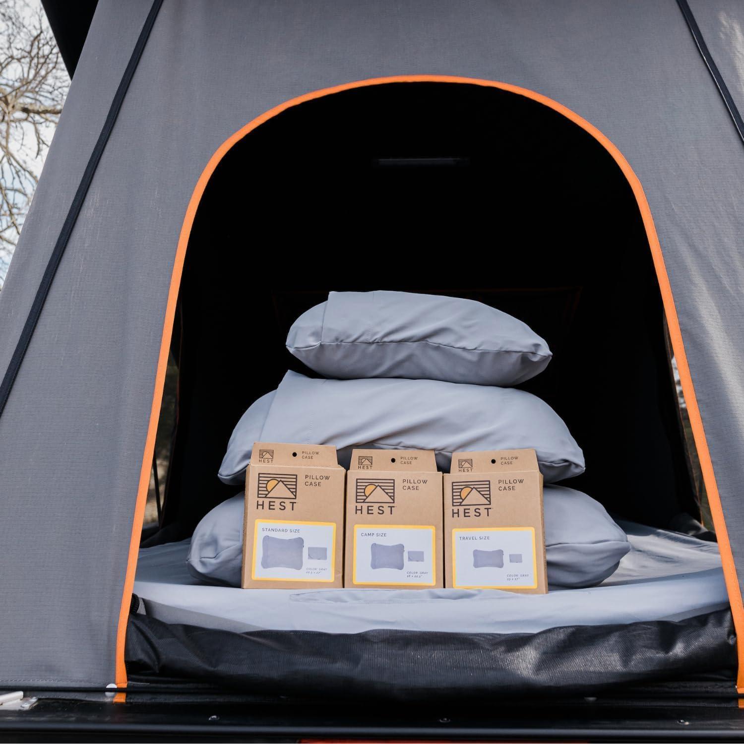 Funda de Almohada HEST Camp Mediana 40.6x57.2cm Nylon Gris