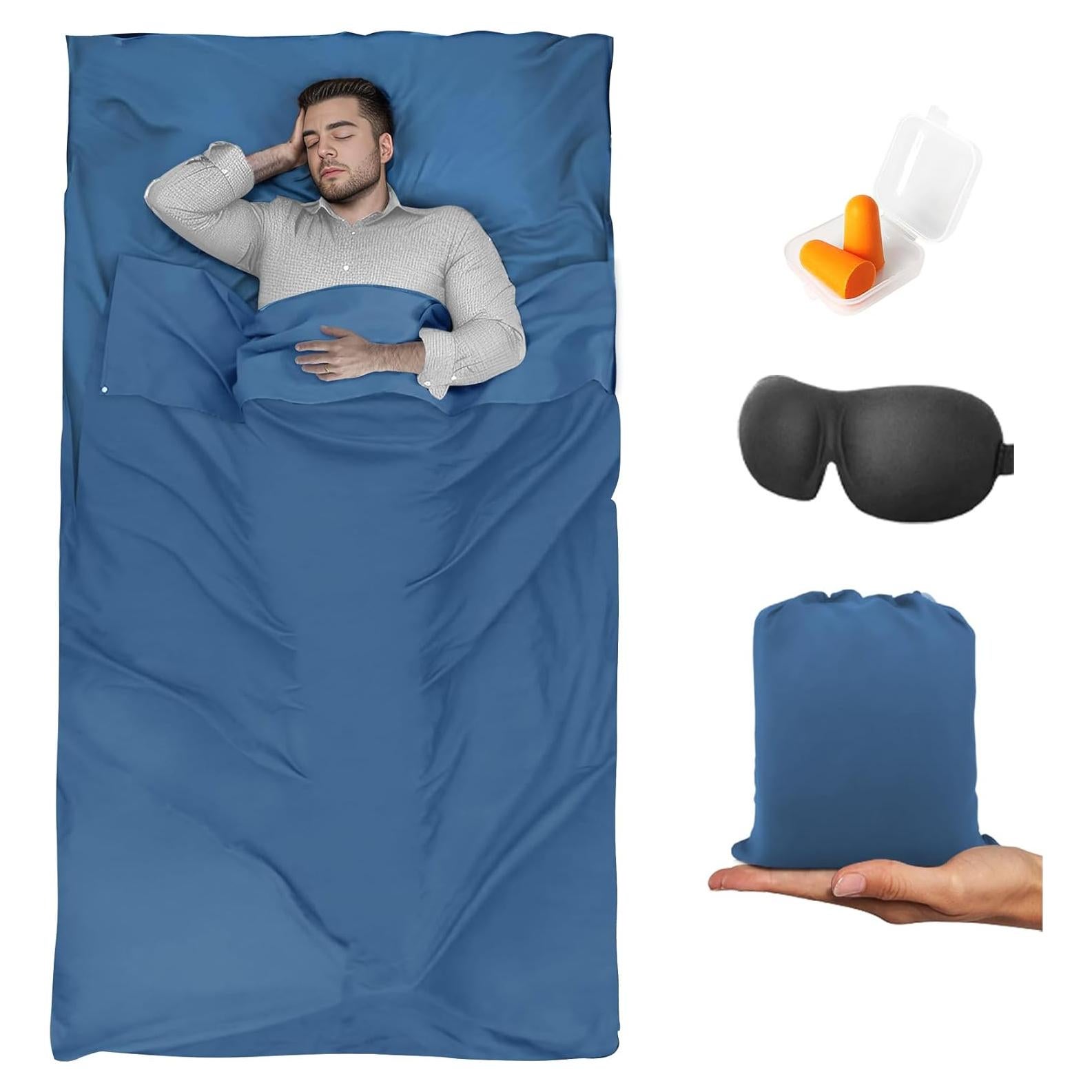 Forro de Saco de Dormir BREENHILL Azul Individual 115x210cm