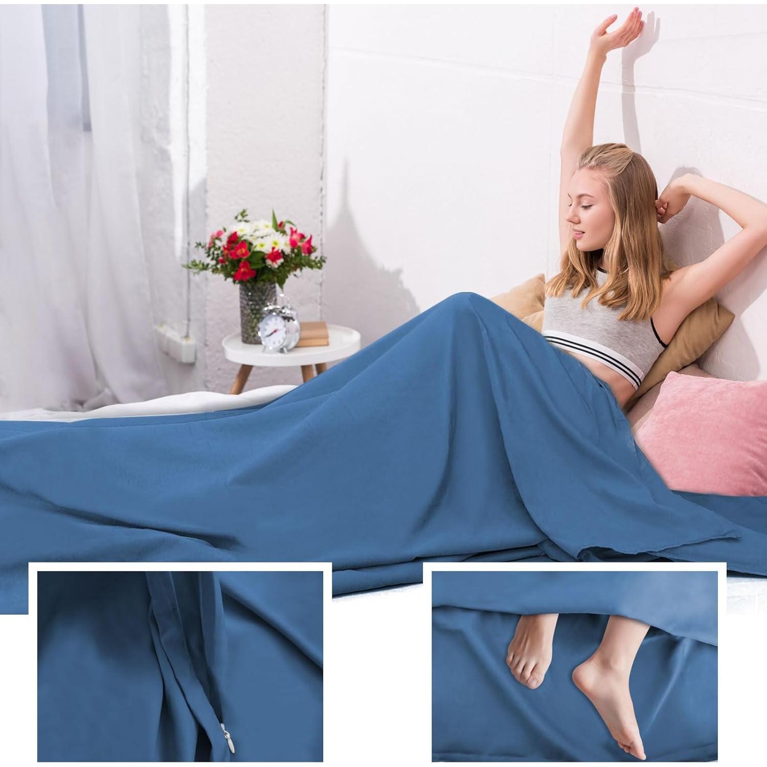 Forro de Saco de Dormir BREENHILL Azul Individual 115x210cm