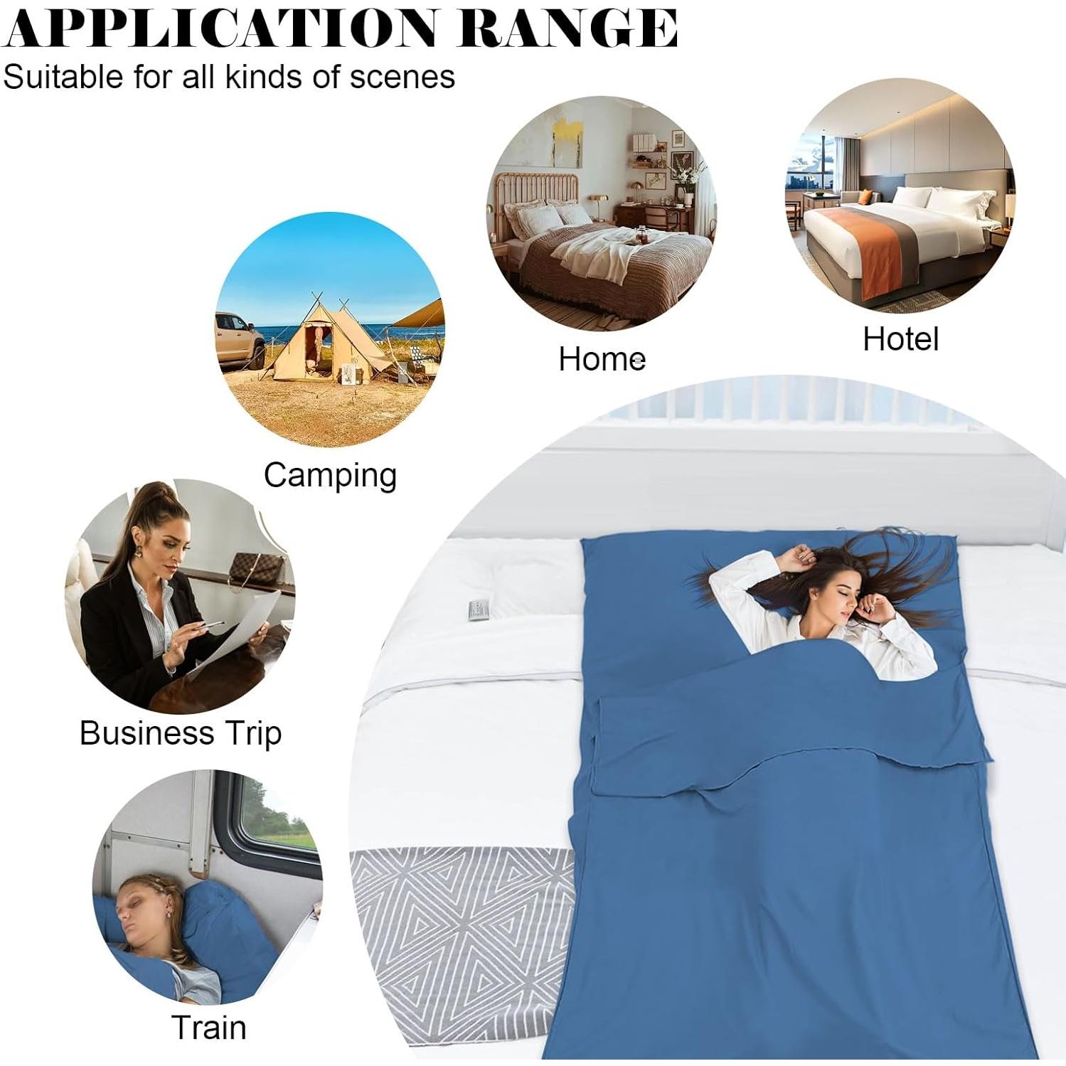 Forro de Saco de Dormir BREENHILL Azul Individual 115x210cm