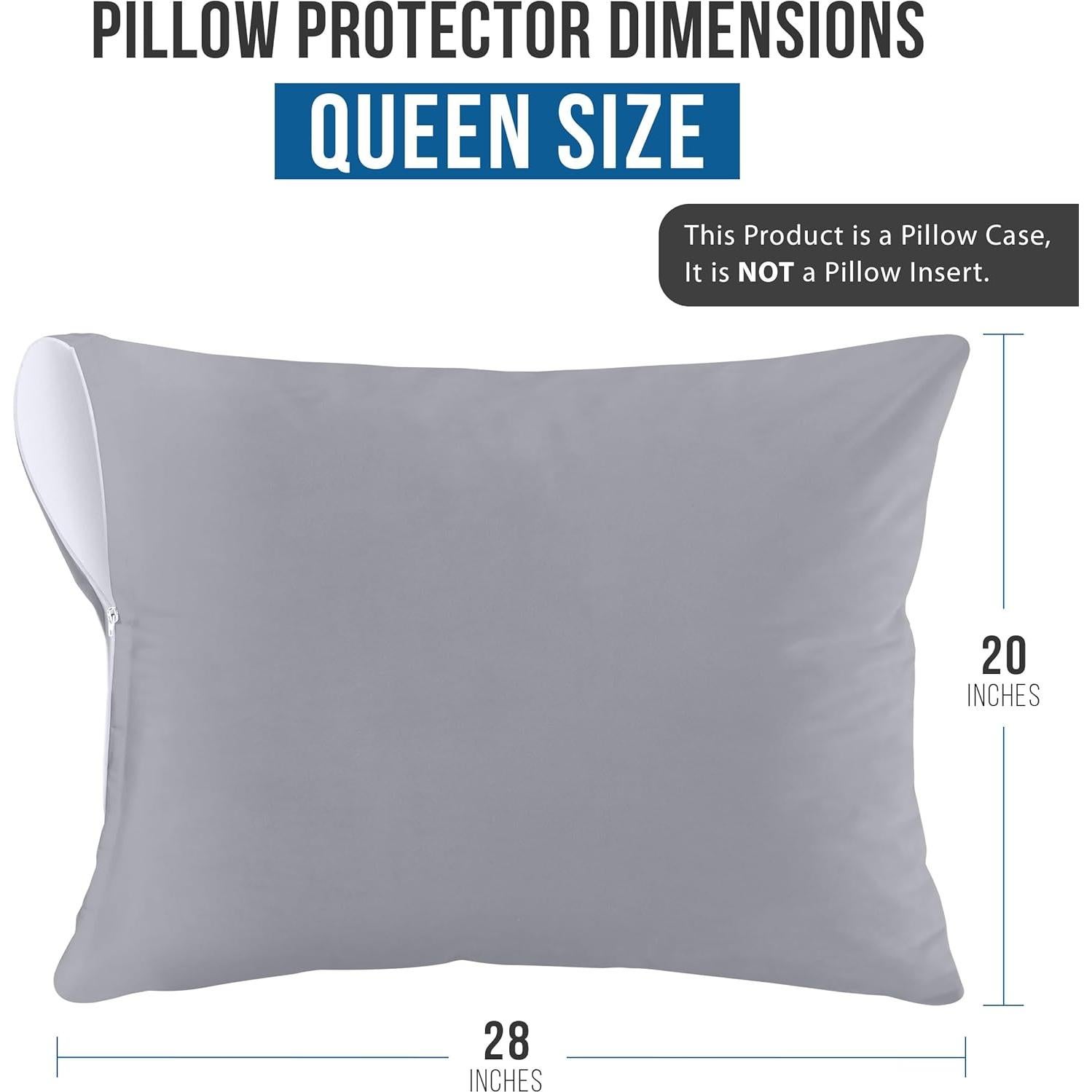 Fundas de Almohada Impermeables Utopia Bedding Queen 2 Pzas