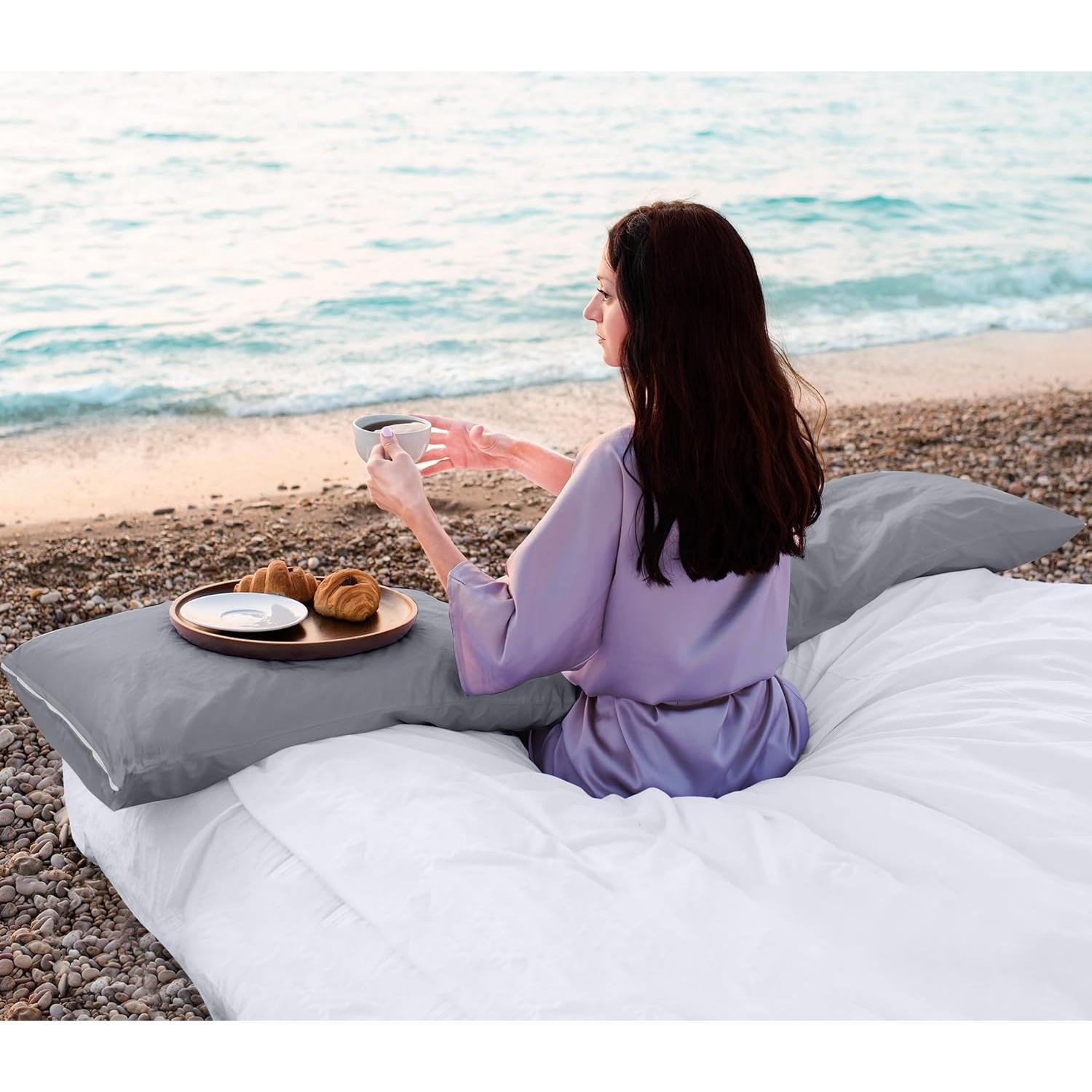 Fundas de Almohada Impermeables Utopia Bedding Queen 2 Pzas