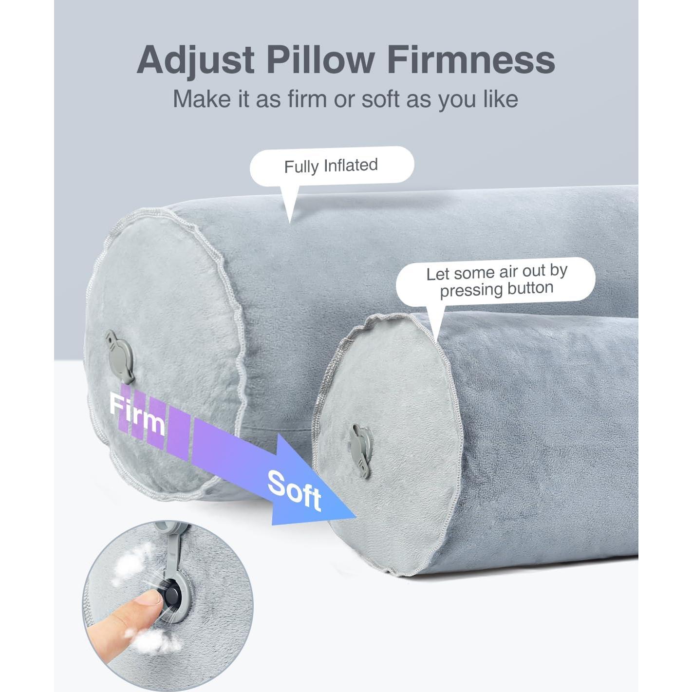 Almohada Corporal Inflable Luxtude 120 cm para Viajar