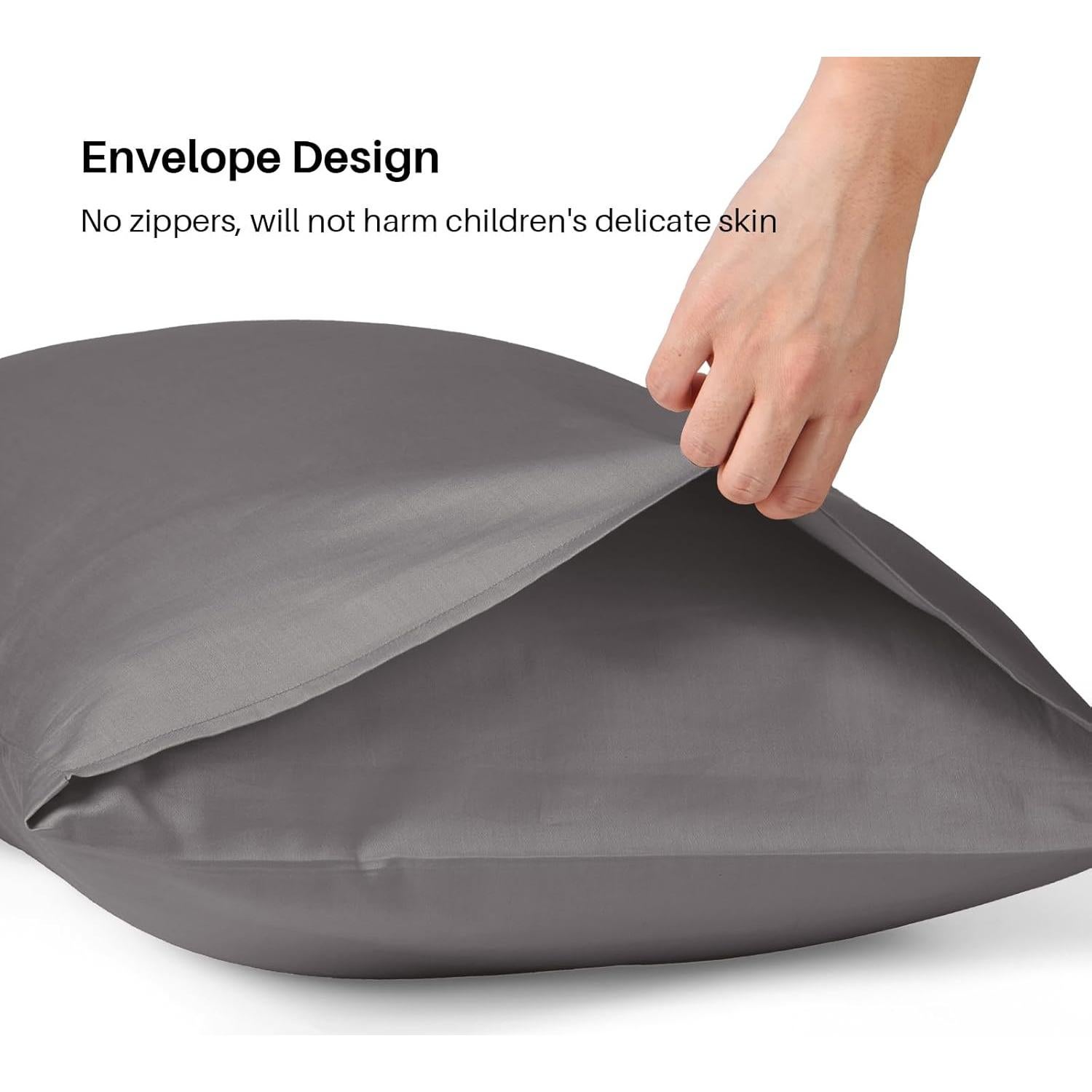 Juego de 2 Fundas de Almohada para Niños Warmstar 100% Algodón 33x46 cm