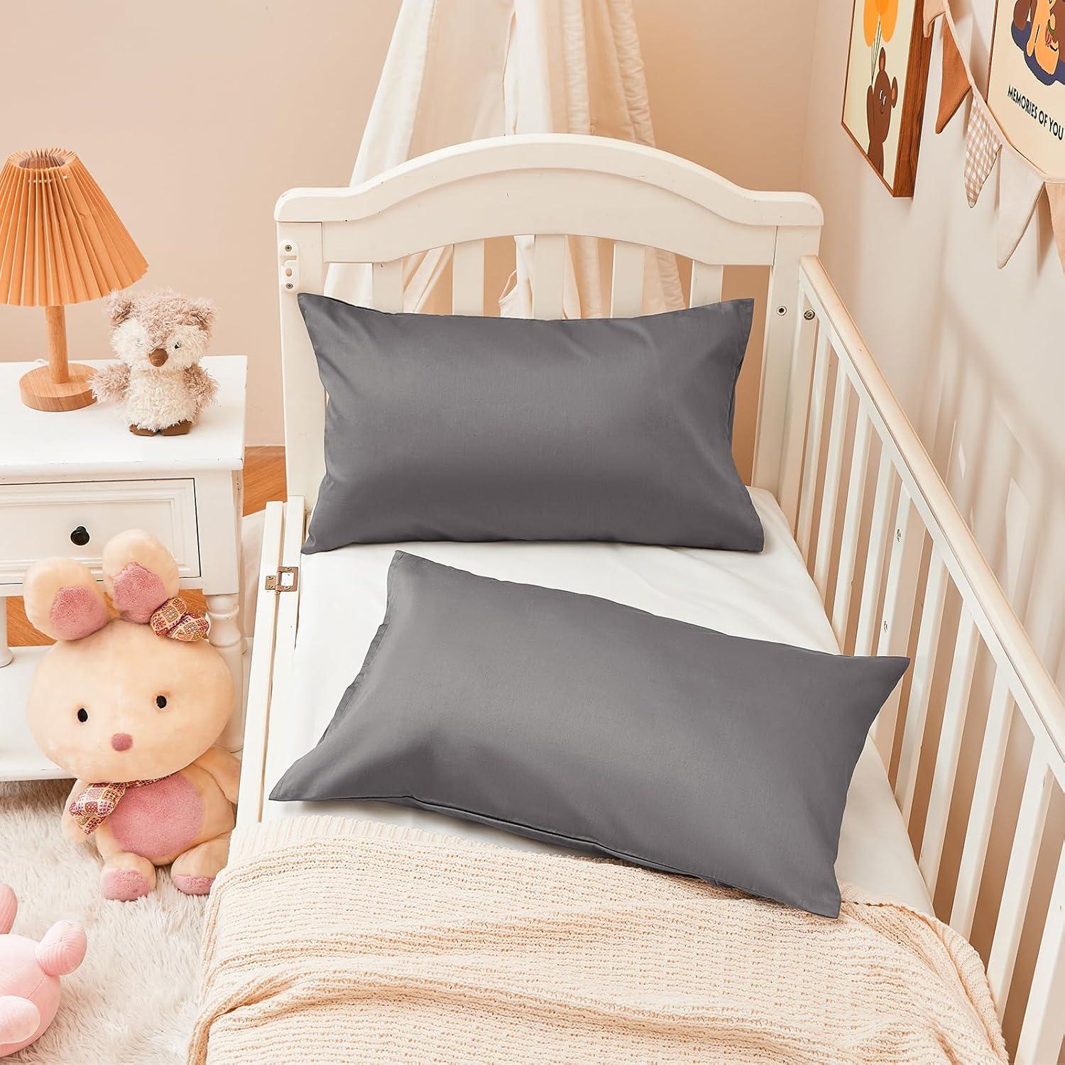 Juego de 2 Fundas de Almohada para Niños Warmstar 100% Algodón 33x46 cm