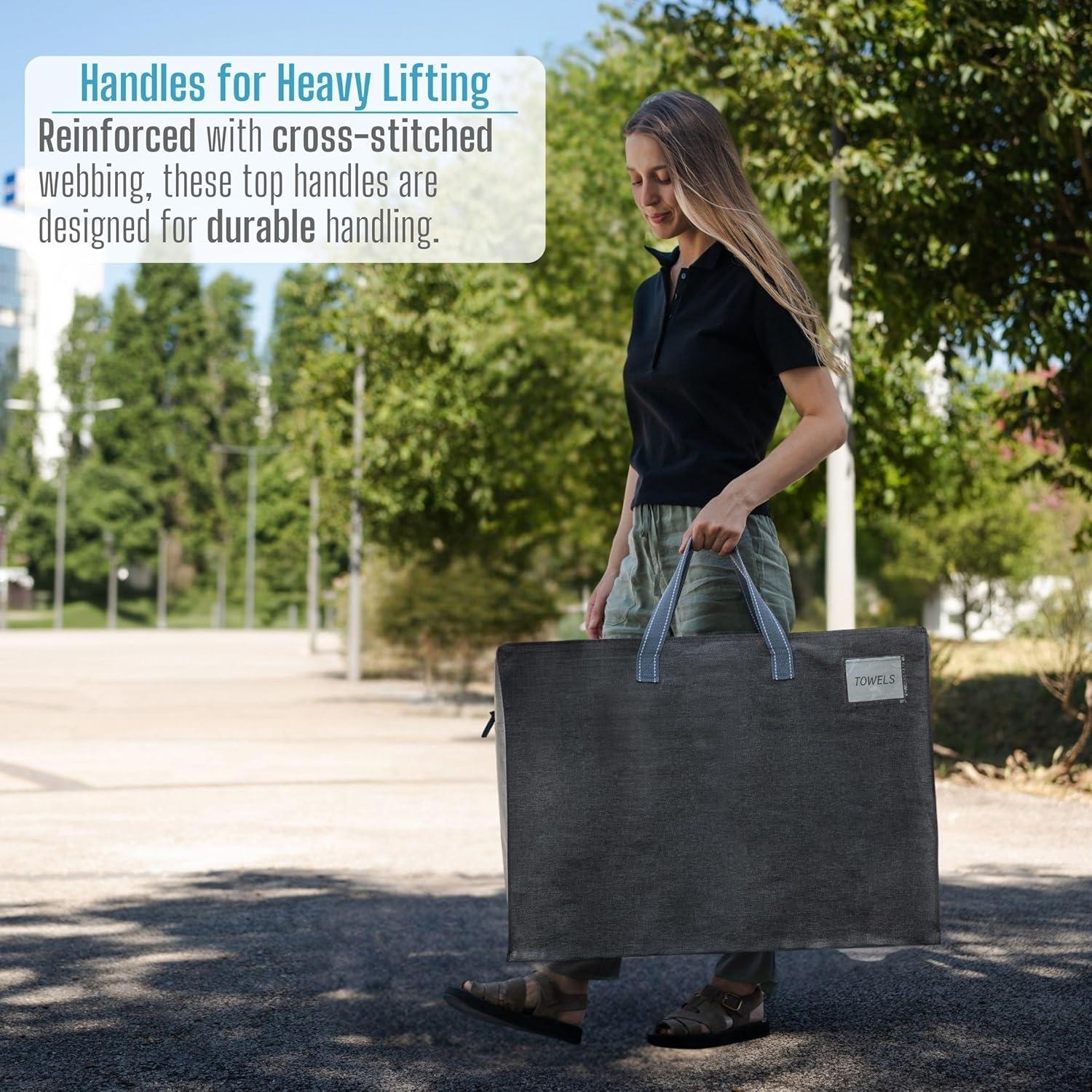 VENO 4 Bolsas de Almacenamiento Alta Resistencia 102.2L Gris