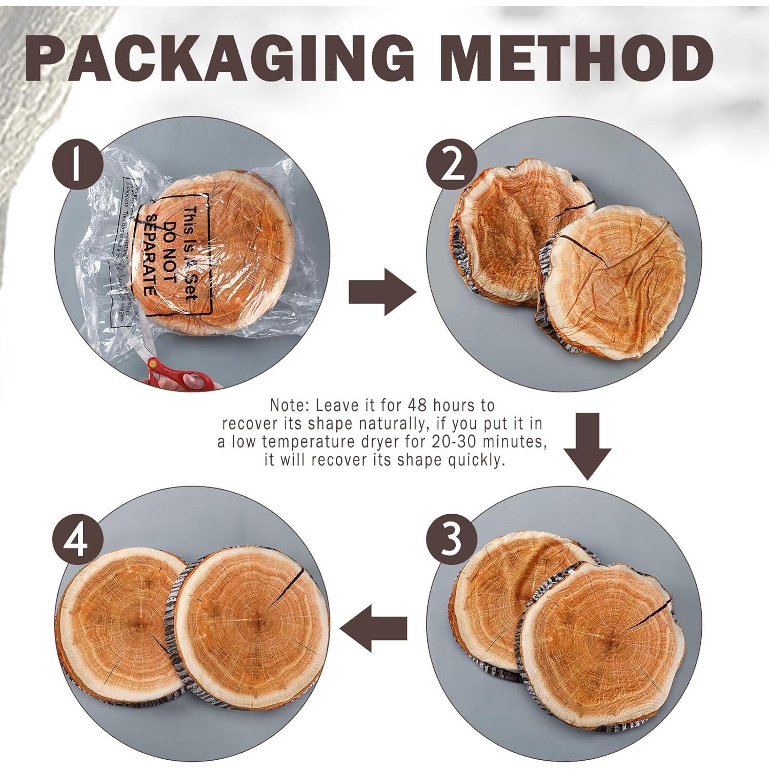 Cojines Redondos Decorativos Queekay 40 cm - 2 Piezas