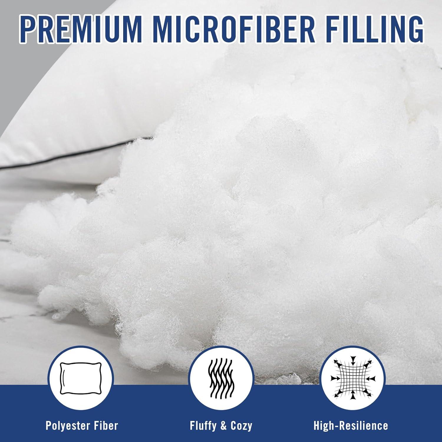 Almohadas Queen Higoom - Paquete de 4, Lavables, Suaves y Soporte