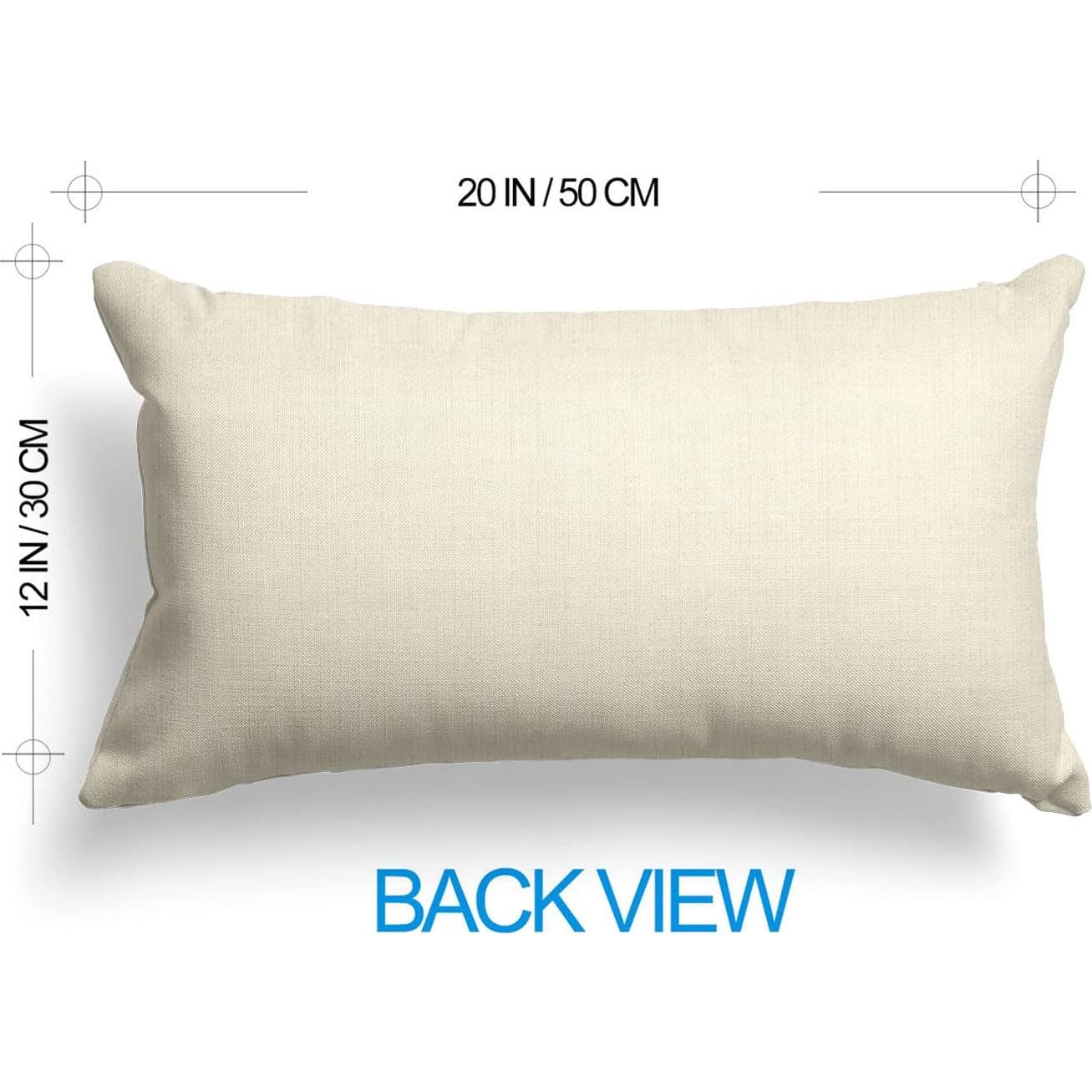 AVOIN colorlife Happy Campers Throw Pillow Cover 12x20 Inch, Gnome Campfire Decoration for Home Sofa Couch