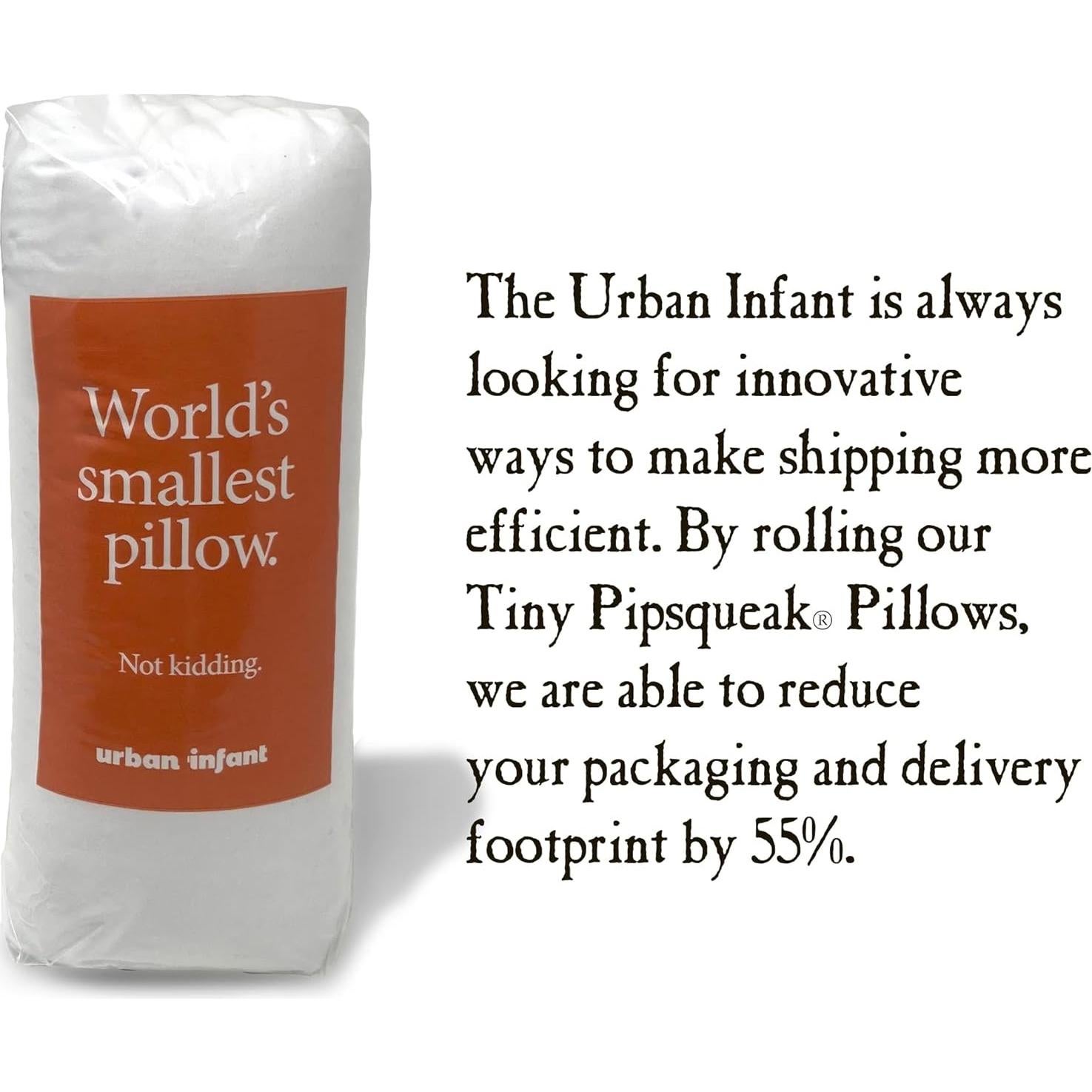 Almohada Pipsqueak Urban Infant 28x18cm Lavable Naranja