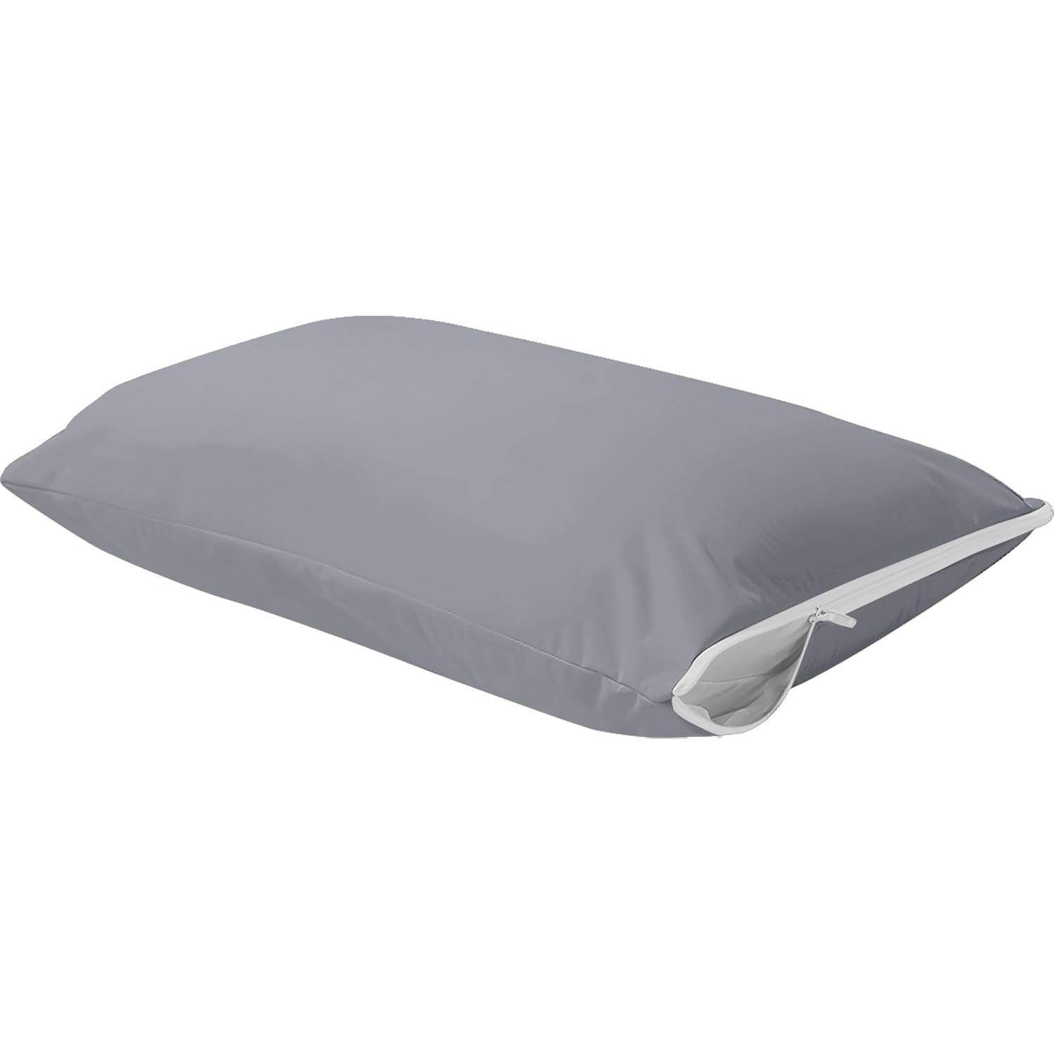 Juego de 4 Protectores de Almohada Utopia Bedding Queen Gris