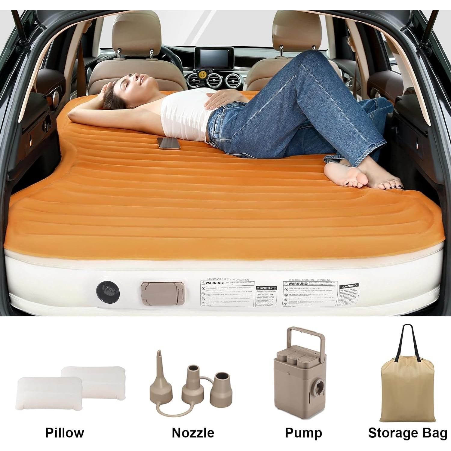 Colchón de Aire KMZ Autoinflable con Bomba y 2 Almohadas