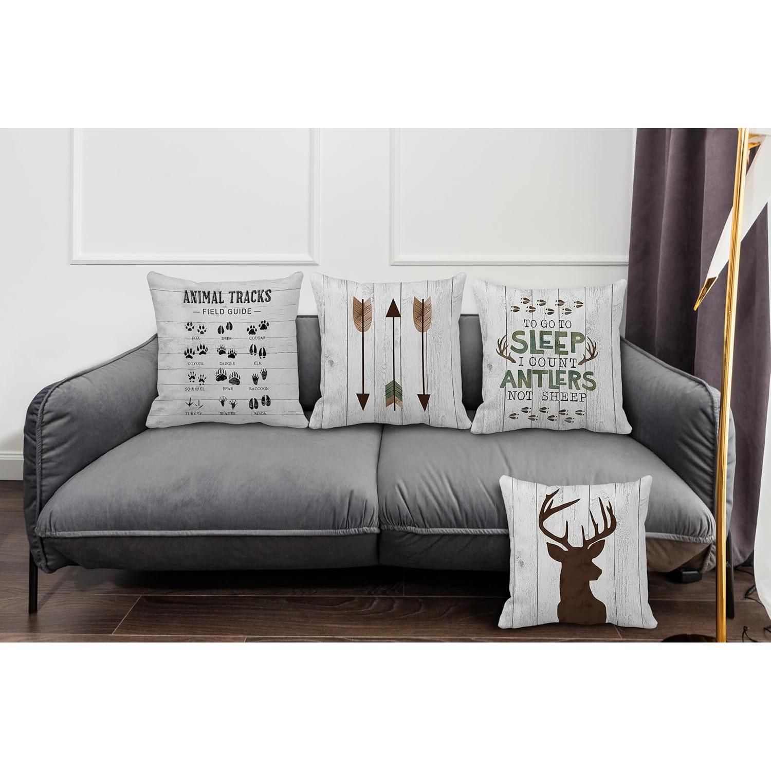 Fundas de Almohada Decorativas GICHUGI 45.72x45.72 cm Set de 4