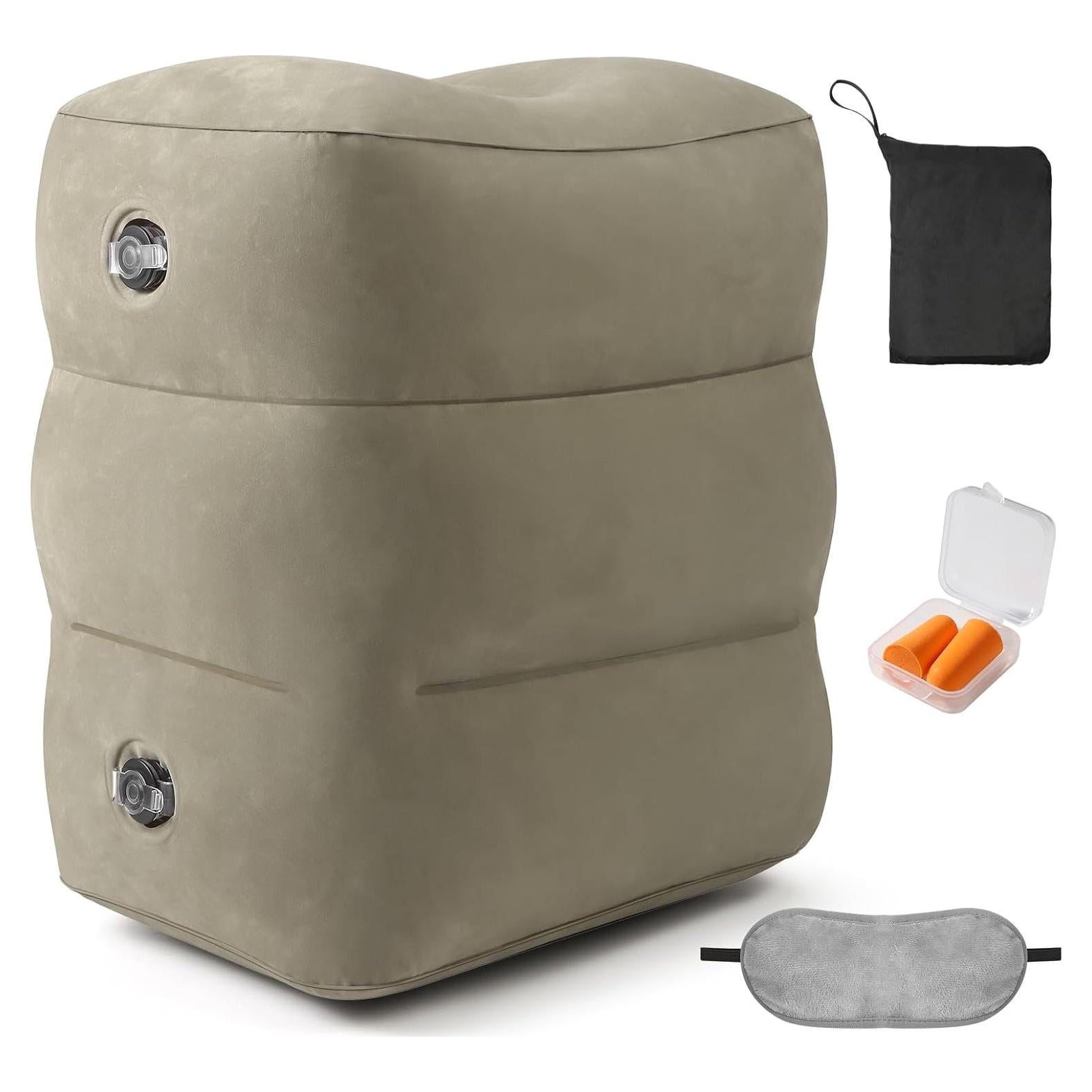 Cojín Inflable Reposapiés Eooqi Ajustable Gris 1 PCS