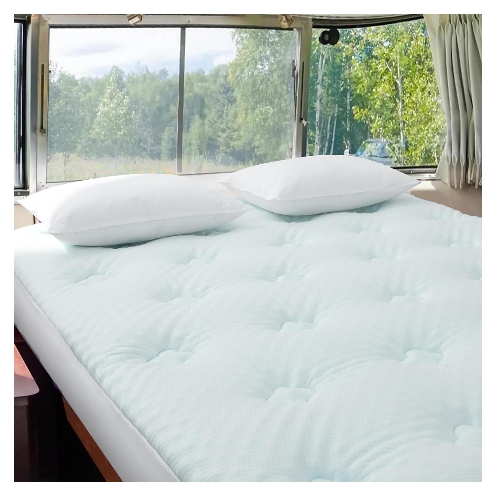 Colchón Topper Hansleep Cama Corta Reina Espuma de Memoria 152x190 cm