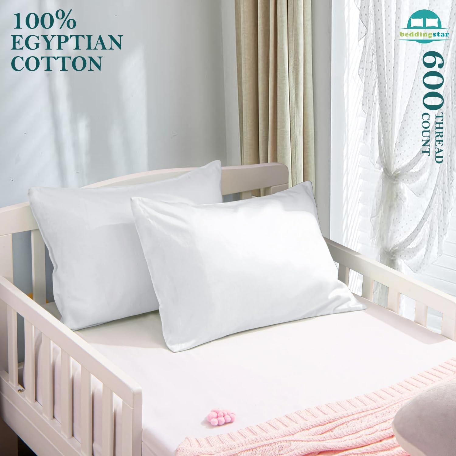 Funda de Almohada de Viaje Beddingstar 14x20 cm Algodón 600 Hilos