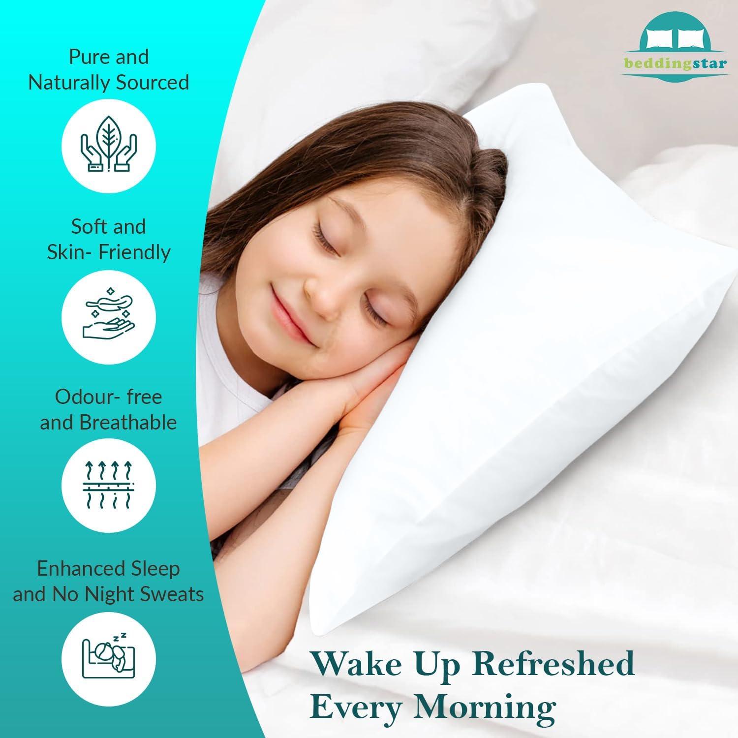 Funda de Almohada de Viaje Beddingstar 14x20 cm Algodón 600 Hilos