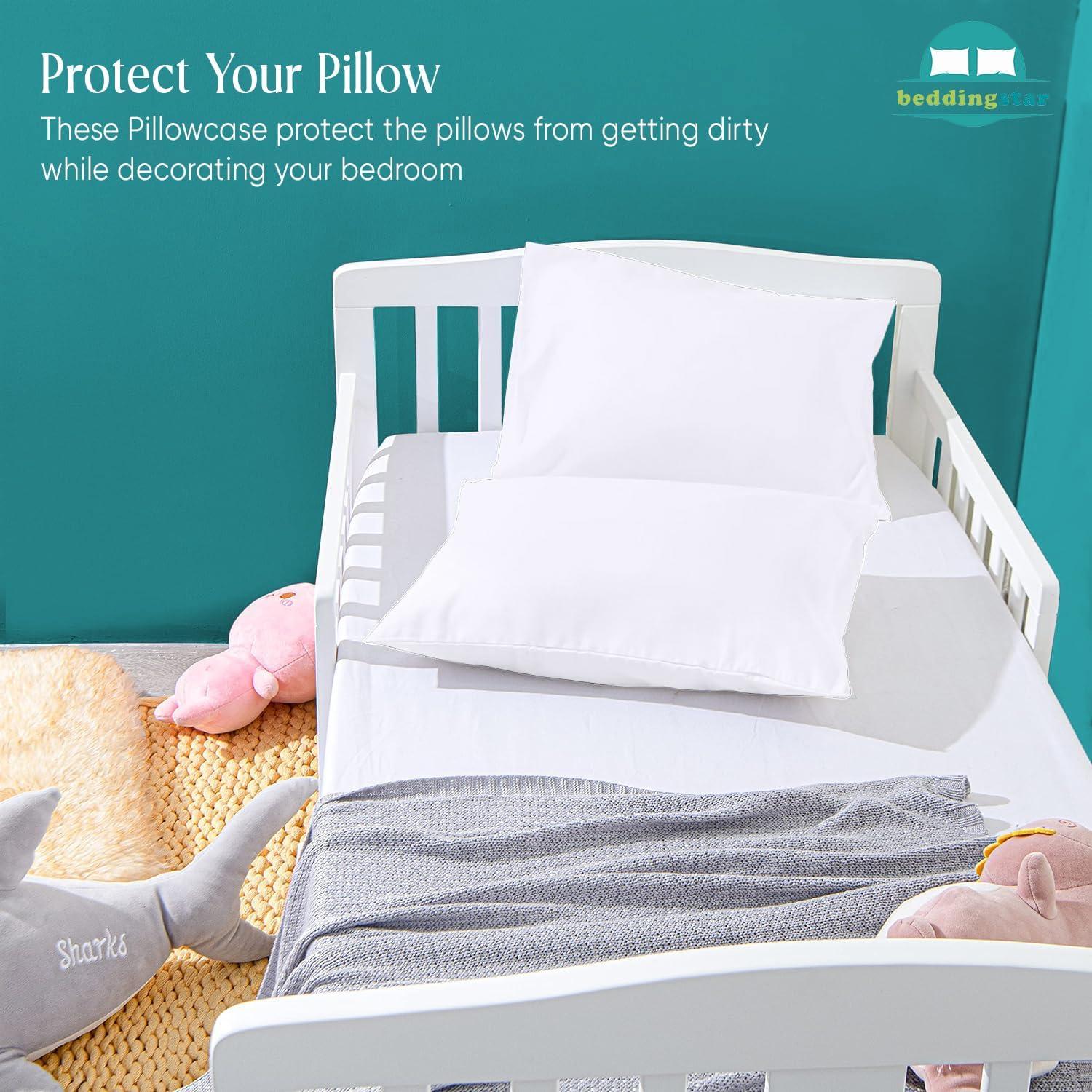 Funda de Almohada de Viaje Beddingstar 14x20 cm Algodón 600 Hilos