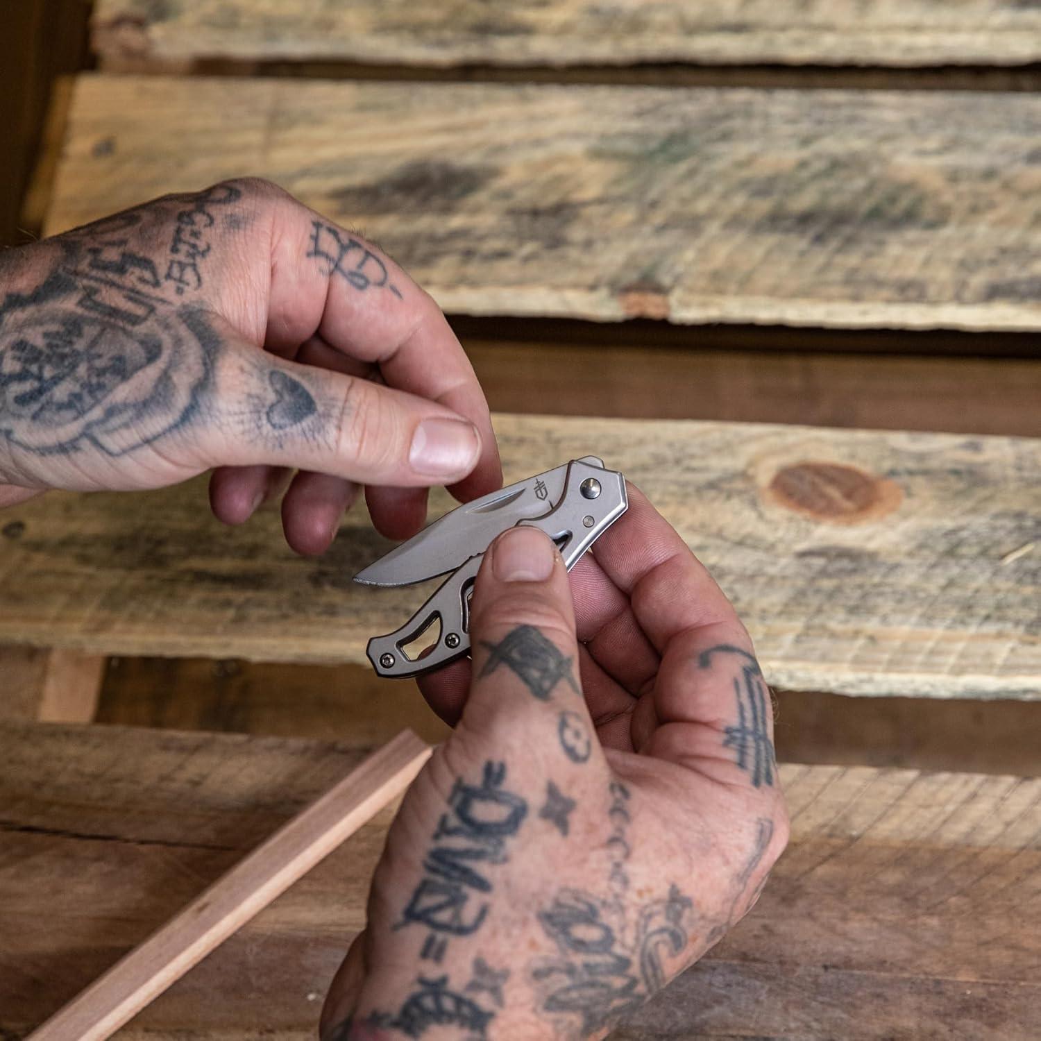 Cuchillo de bolsillo Gerber Paraframe Mini 5.58 cm EDC acero inoxidable