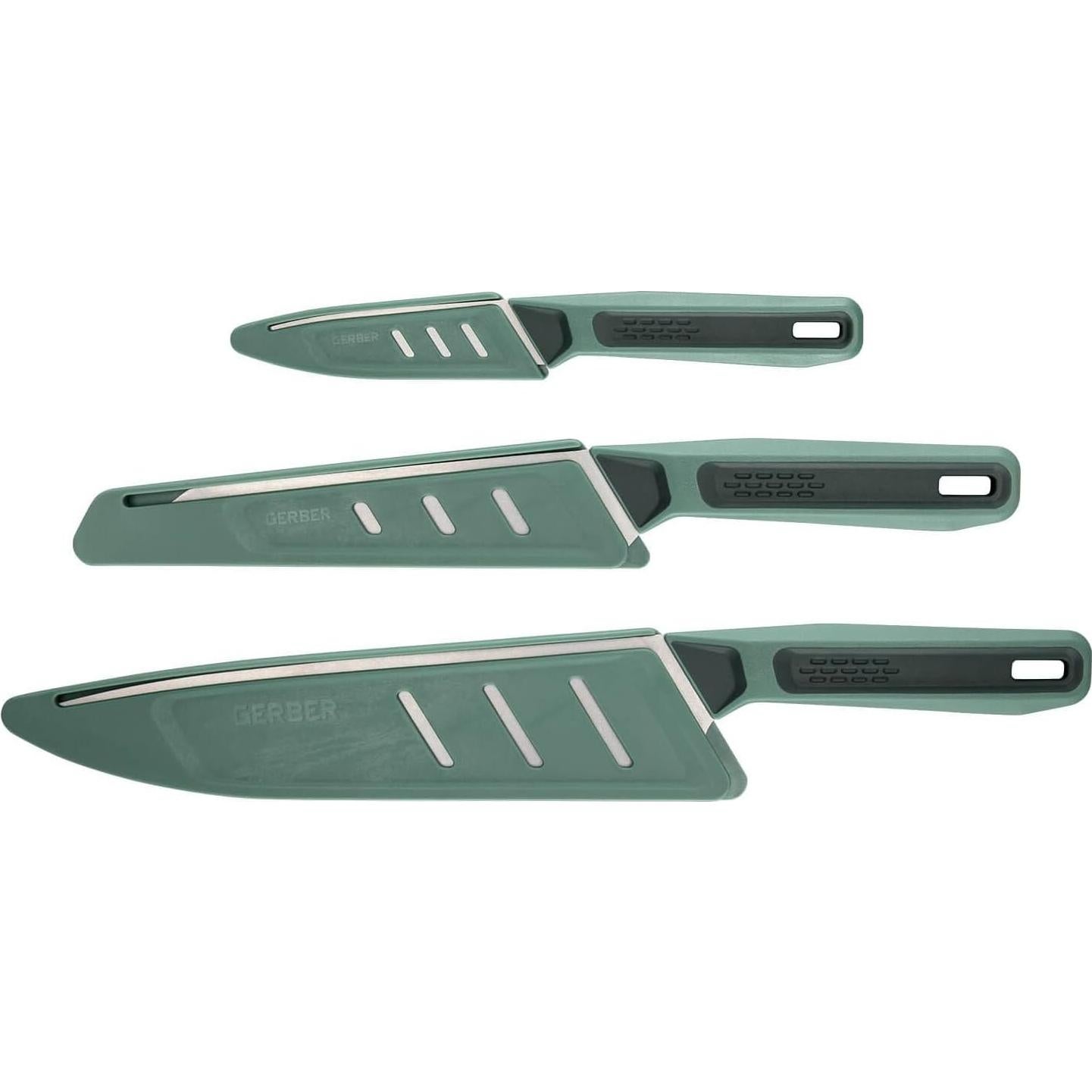 Conjunto de cuchillos Gerber ComplEAT para campamento - 3 piezas