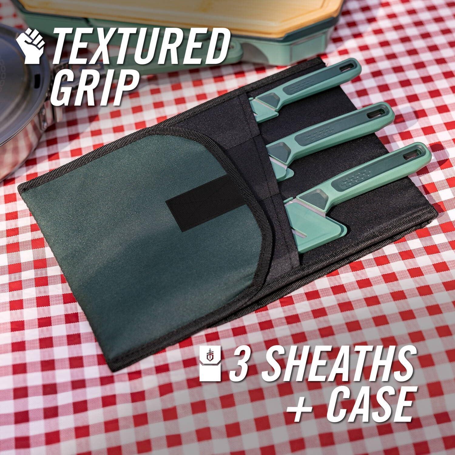 Conjunto de cuchillos Gerber ComplEAT para campamento - 3 piezas