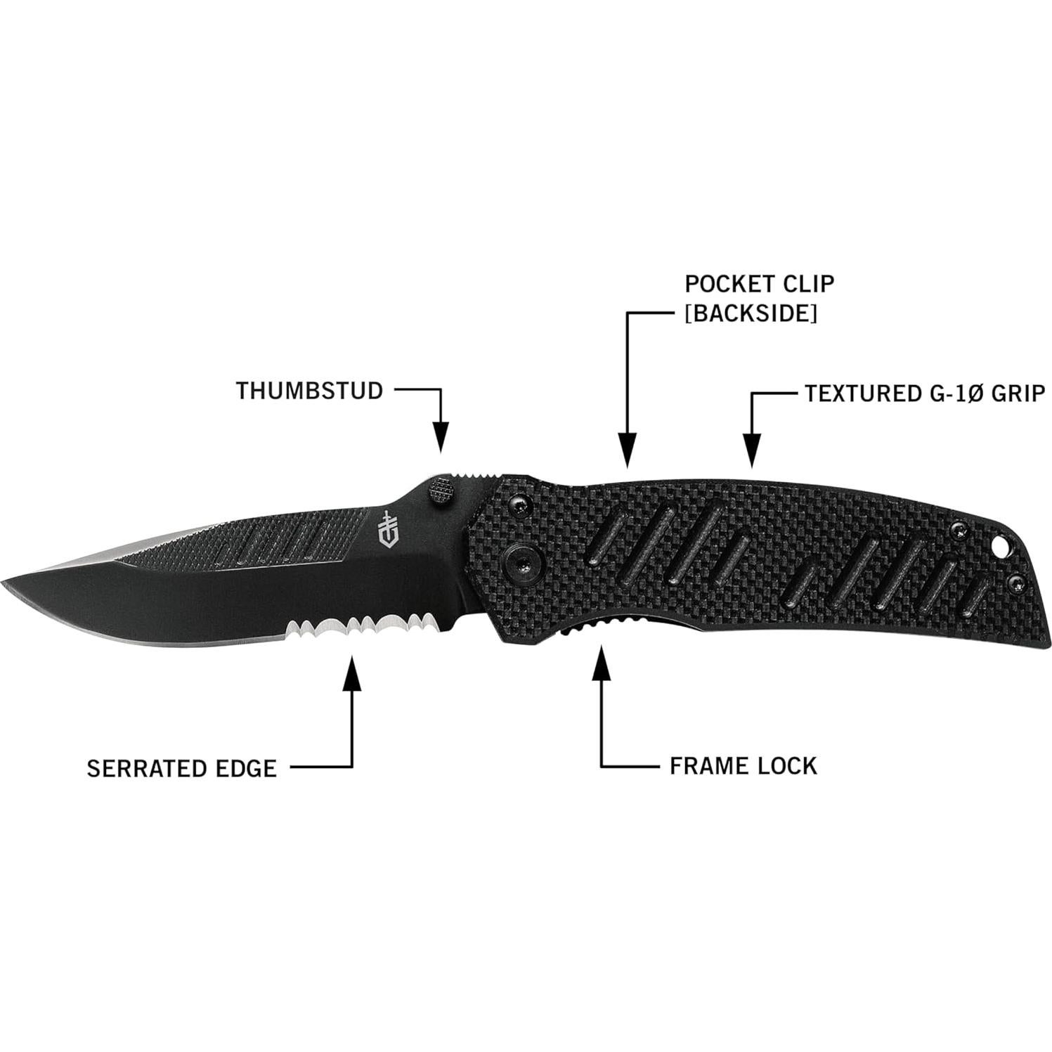 Cuchillo de bolsillo Gerber G0594 Táctico Minimalista 8.26 cm