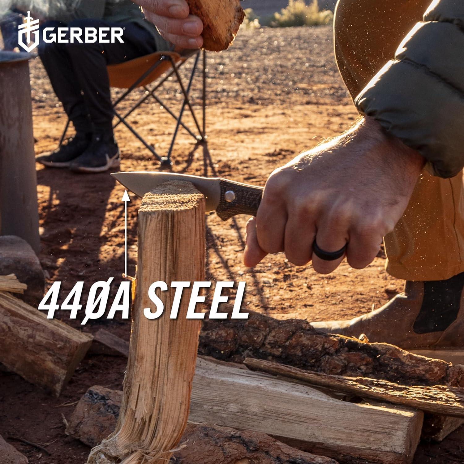 Cuchillo Fijo Gerber Gear Convoy 21.6 cm Micarta Gris