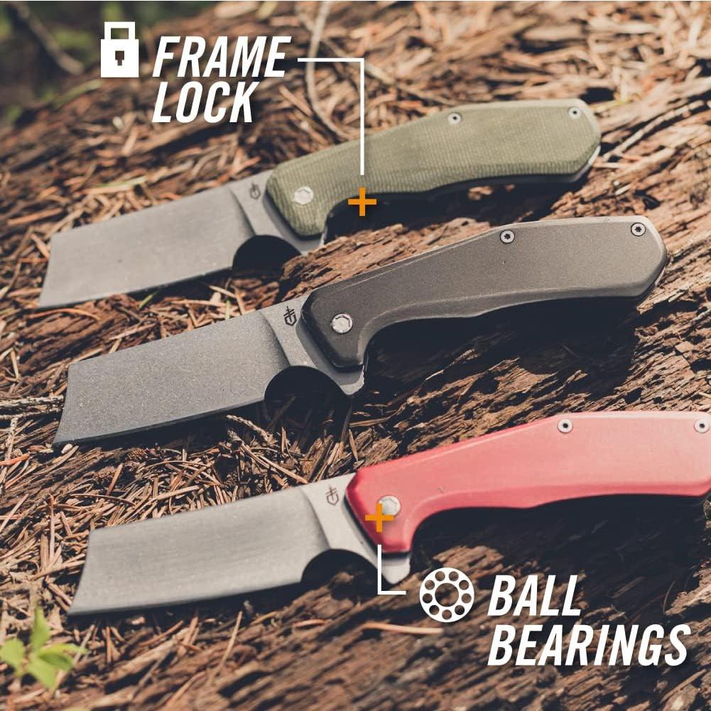 Cuchillo Plegable Gerber Gear Asada 8.13 cm Oliva EDC