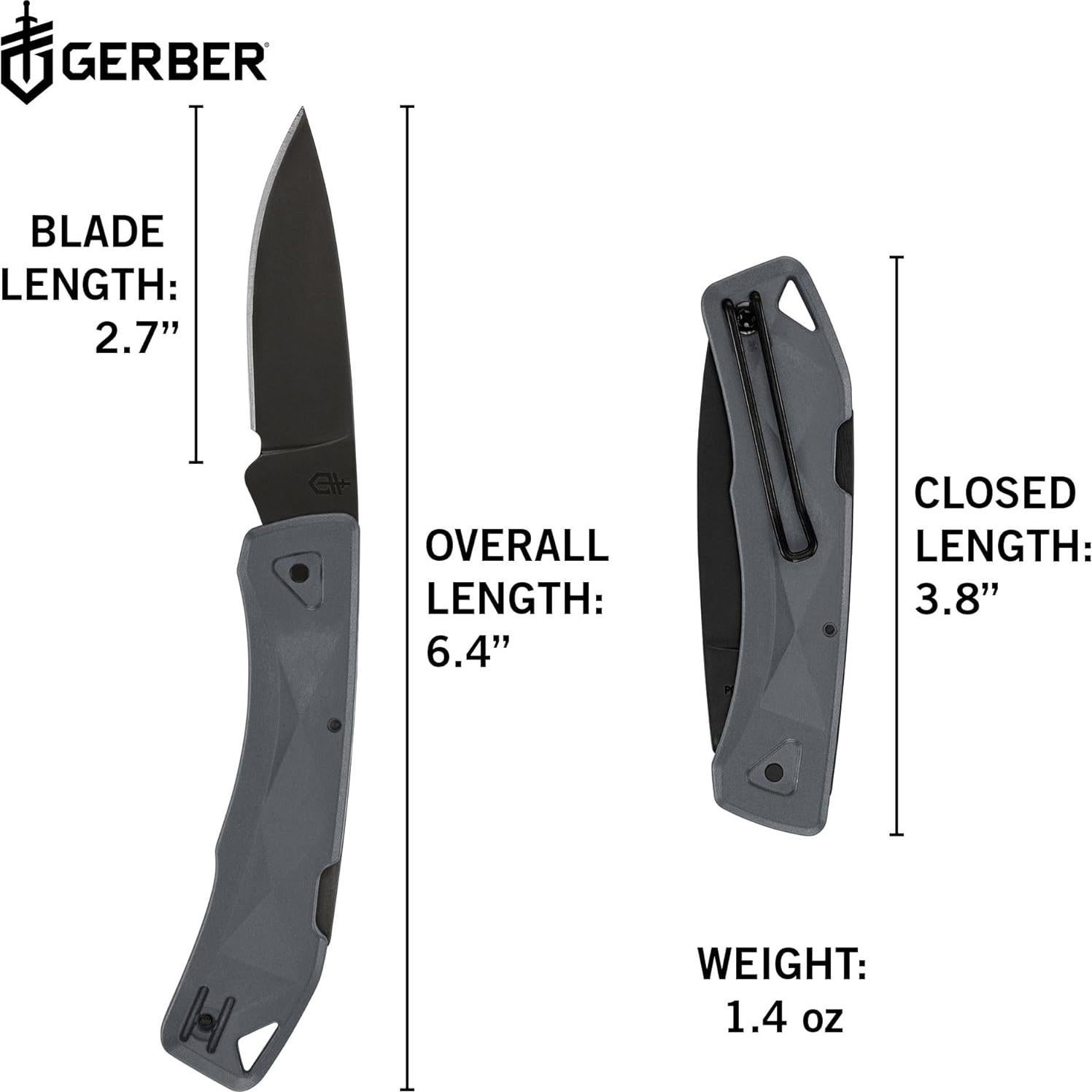 Cuchillo EDC Gerber Gear LST Ultra - Acero Inoxidable - Gris