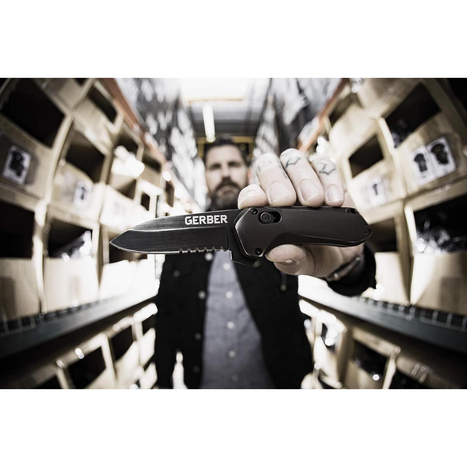 Cuchillo Plegable Gerber Highbrow Compact 7.1 cm Bisel Serrado