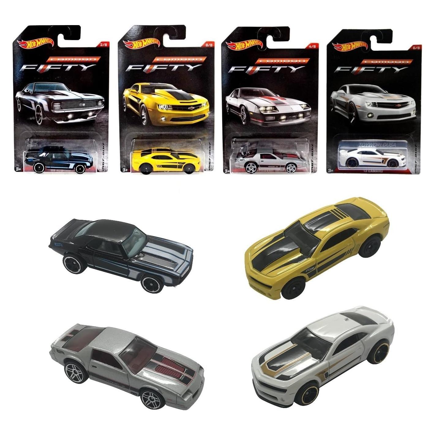 Hot Wheels Camaro Edición 50 Aniversario 4 Vehículos 1:64