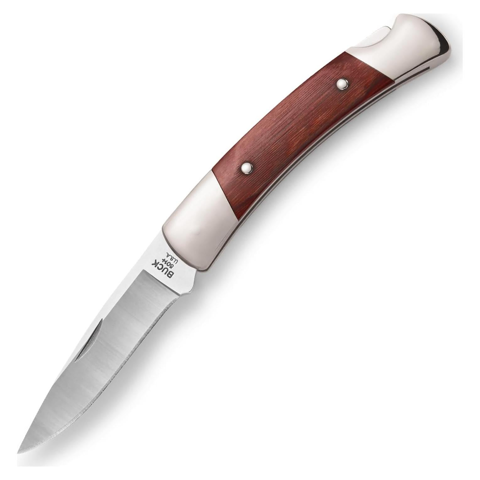 Cuchillo Plegable Buck Knives 501 Squire con Funda de Cuero