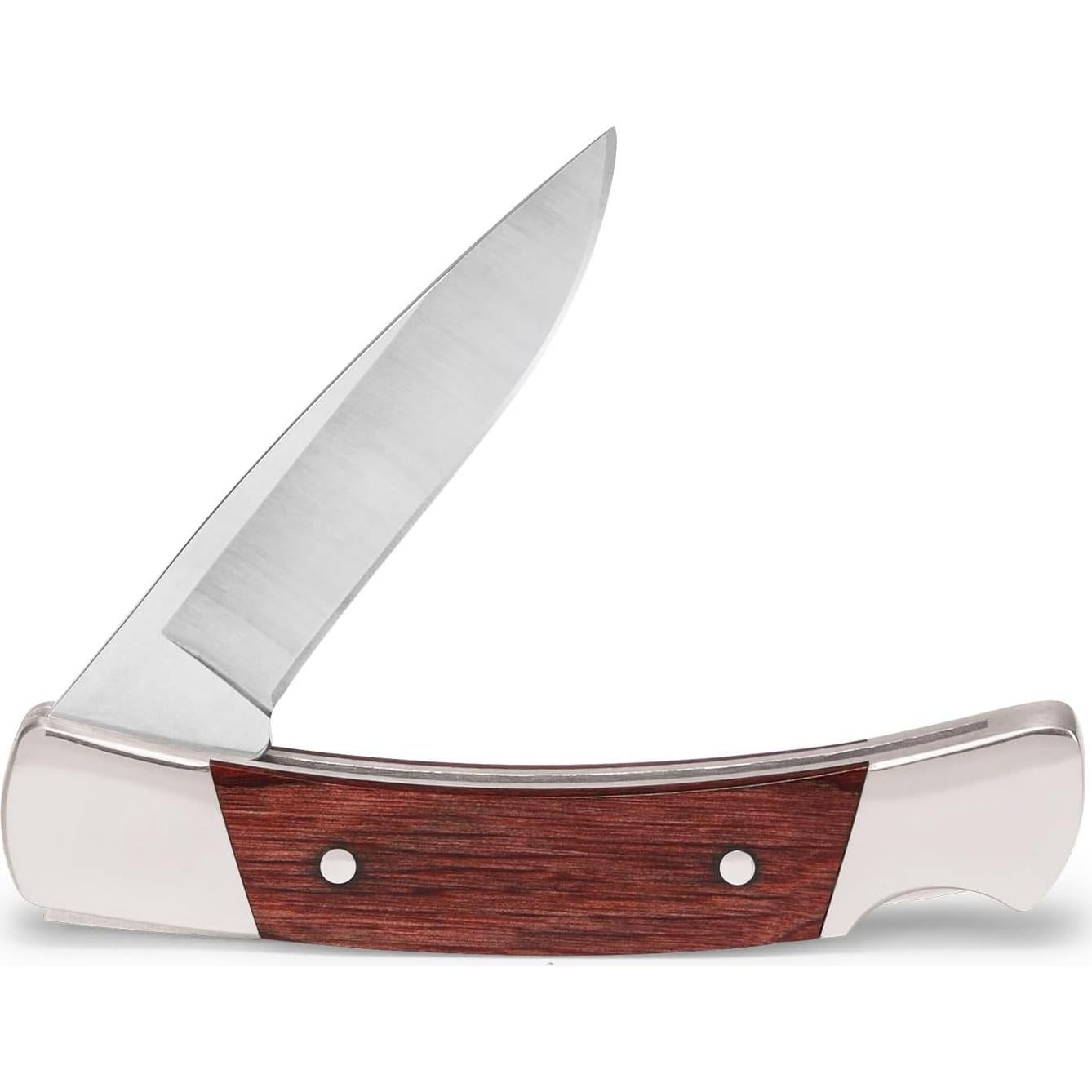 Cuchillo Plegable Buck Knives 501 Squire con Funda de Cuero