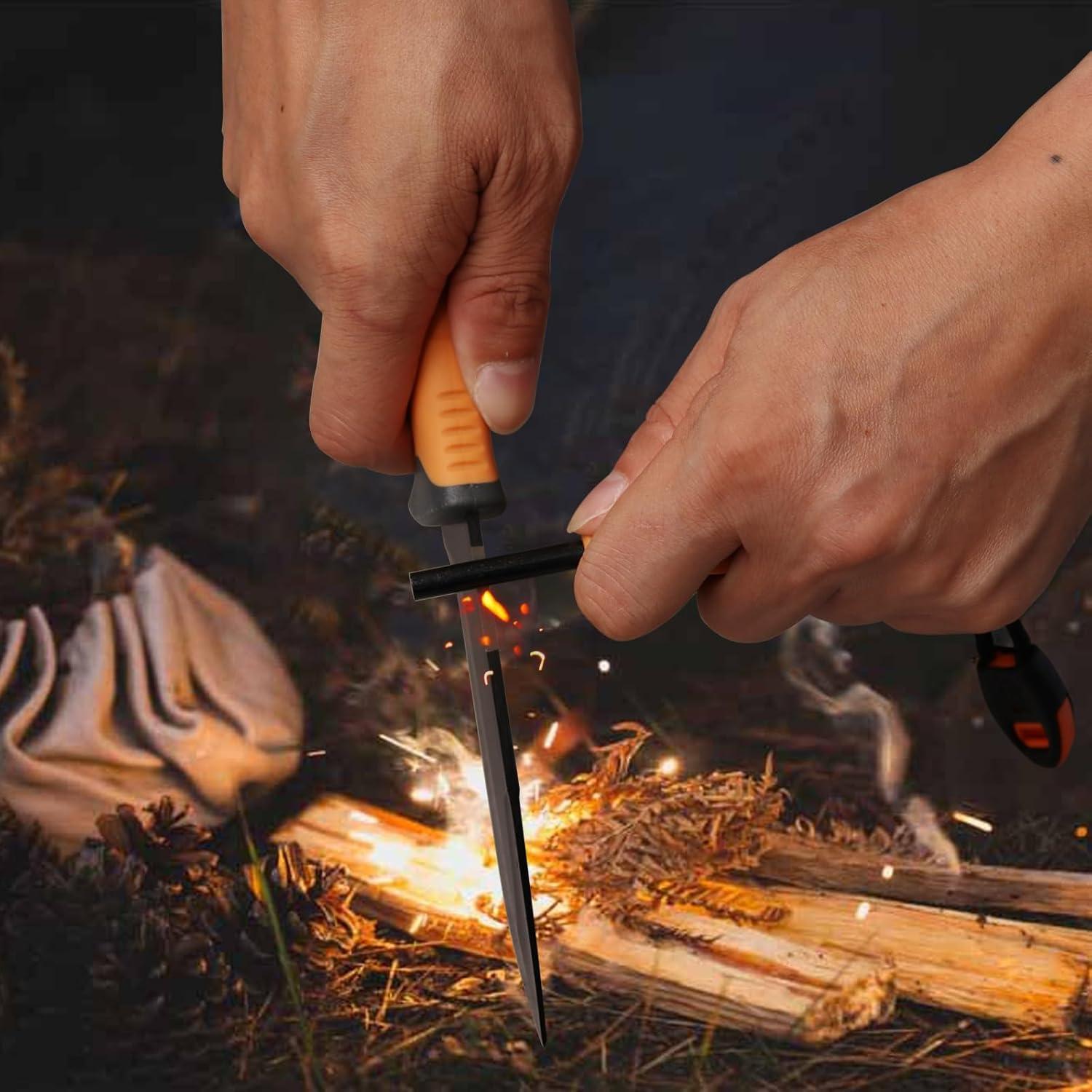 Cuchillo de Caza Fijo CHI SHANG con Funda y Accesorios