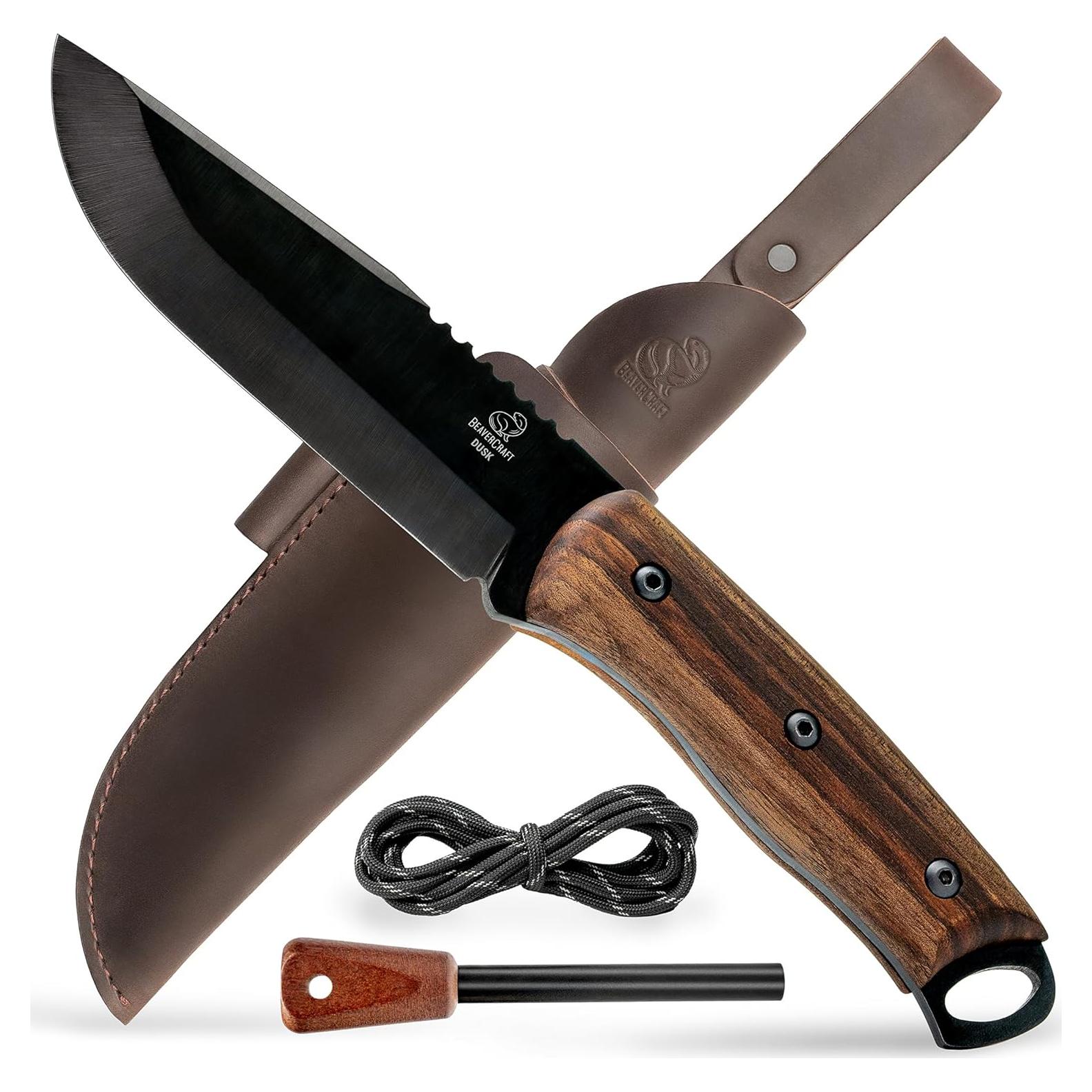 Cuchillo de Supervivencia BeaverCraft BSH4F con Funda y Varilla