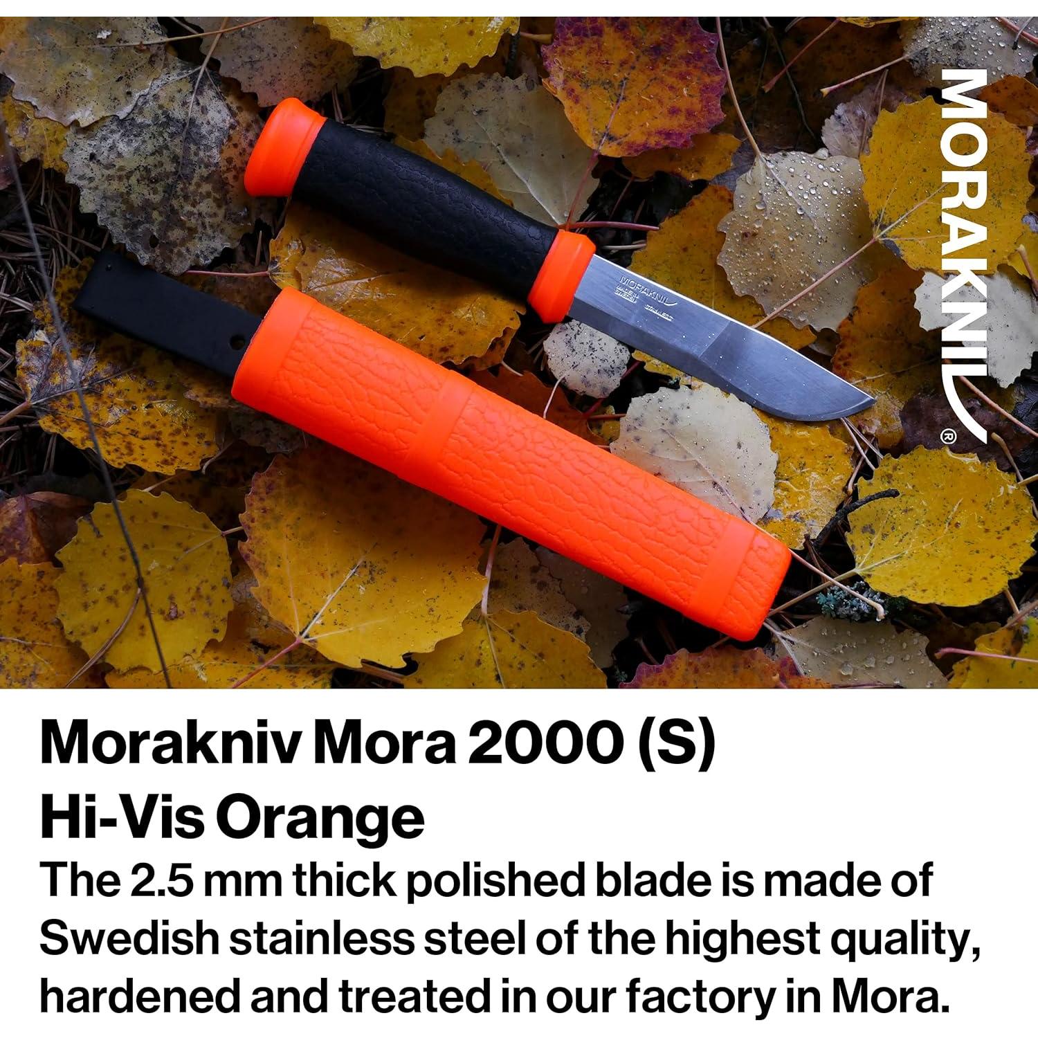 Cuchillo de hoja fija Morakniv Outdoor 2000 109 mm acero inoxidable