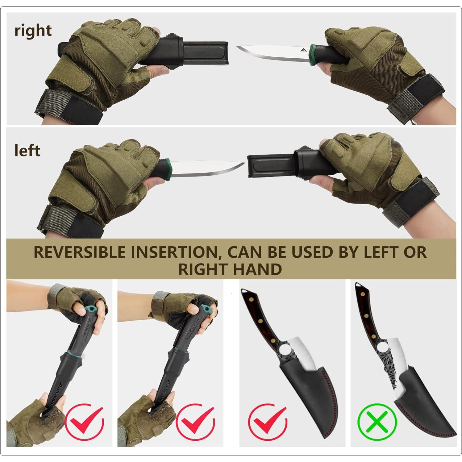 Cuchillo Bushcraft FLISSA F011032 con Funda de Nylon 10.92 cm