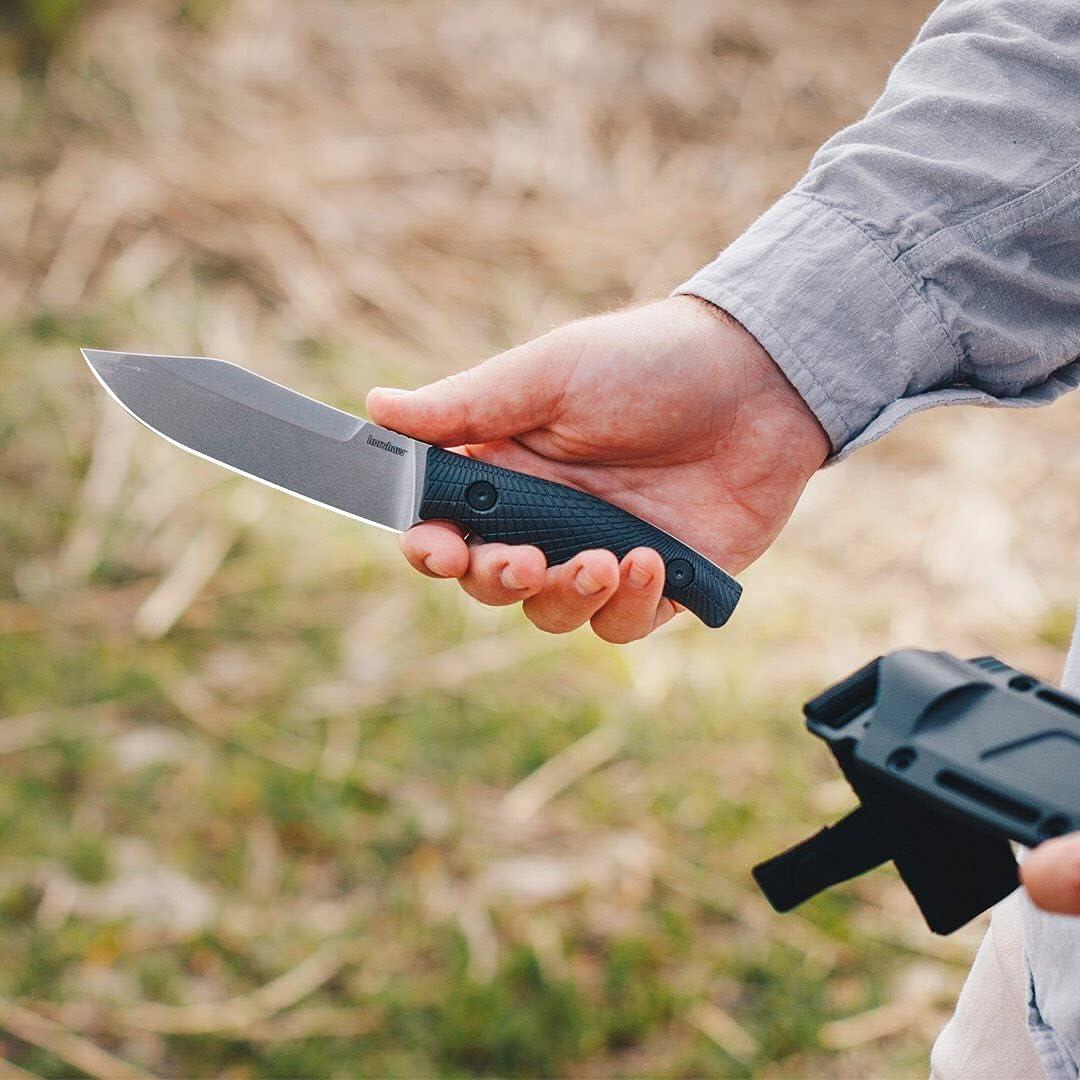 Cuchillo de Campo Kershaw Camp 5, Hoja D2 12.06 cm, Funda